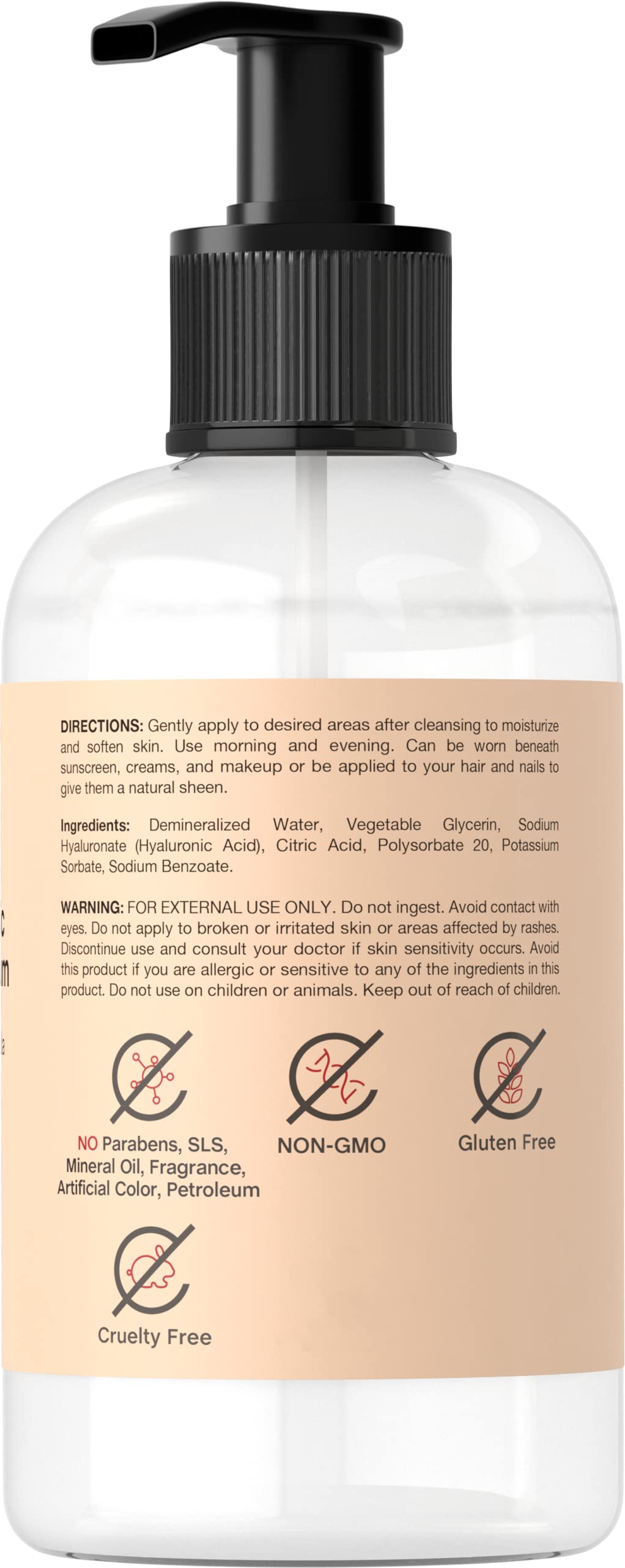 Coera Hyaluronic Acid Serum | 8 fl oz | Moisturizing and Hydrating | For Face, Skin, Hair & Nails | Paraben & SLS Free - Image 2