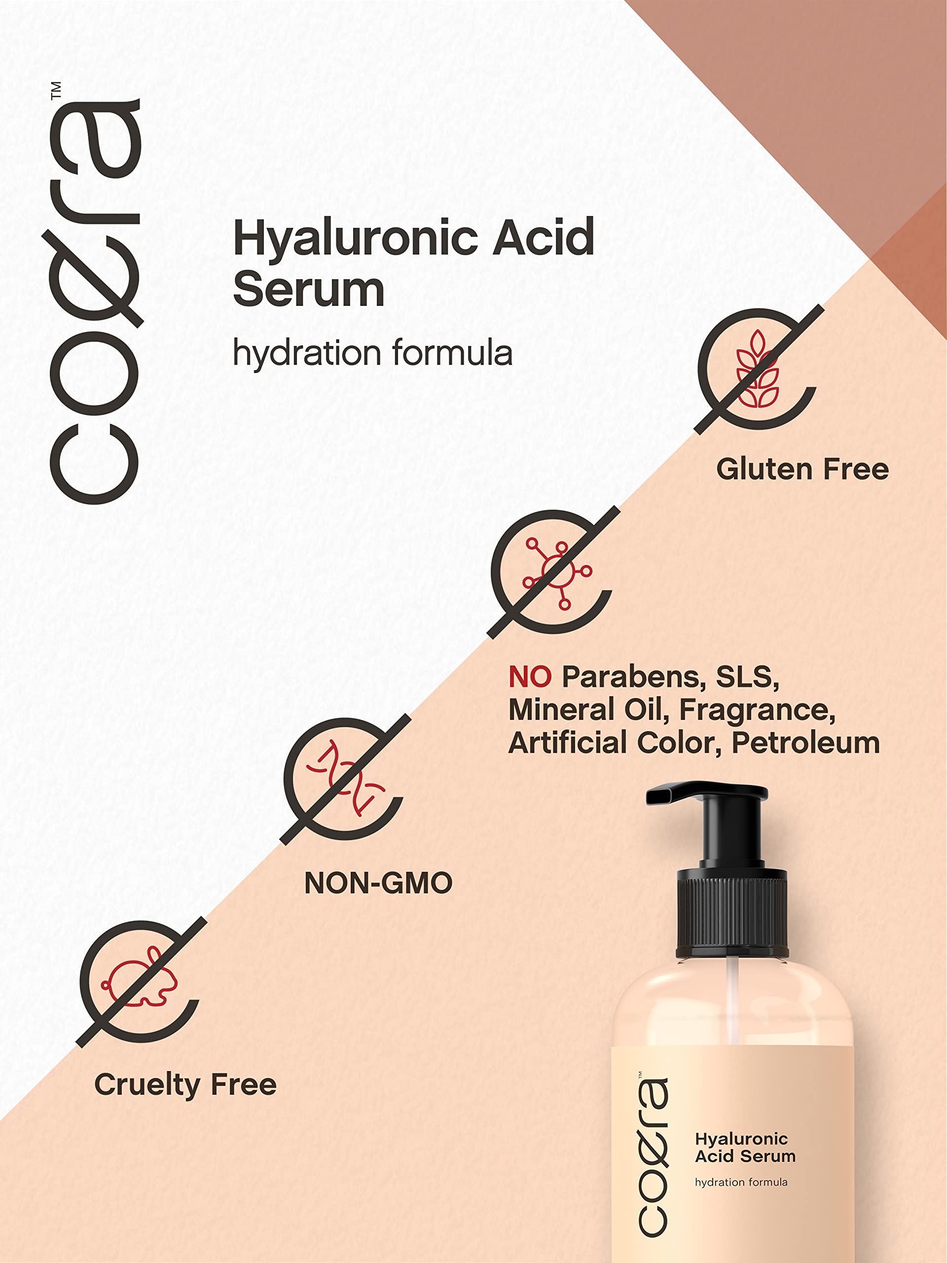 Coera Hyaluronic Acid Serum | 8 fl oz | Moisturizing and Hydrating | For Face, Skin, Hair & Nails | Paraben & SLS Free - Image 4