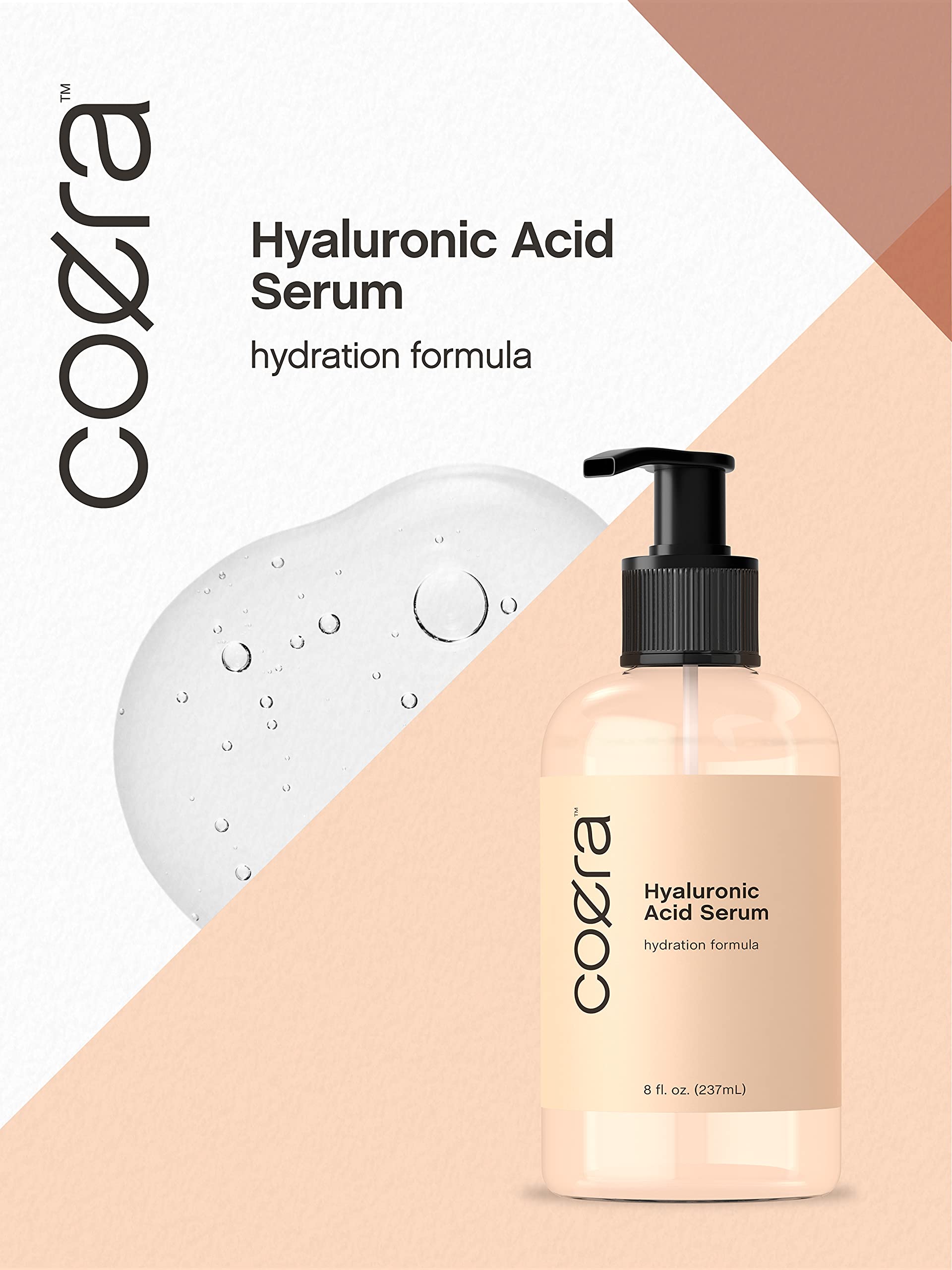 Coera Hyaluronic Acid Serum | 8 fl oz | Moisturizing and Hydrating | For Face, Skin, Hair & Nails | Paraben & SLS Free - Image 7