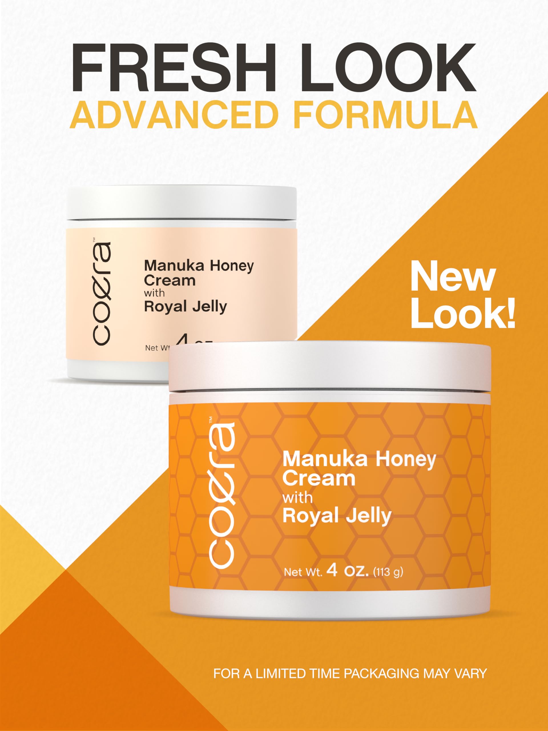 Coera Manuka Honey Cream | with Royal Jelly | 4oz | Hydrating Moisturizer for Face & Skin | Free of Parabens, SLS, & Fragrances | Packaging May Vary - Image 4