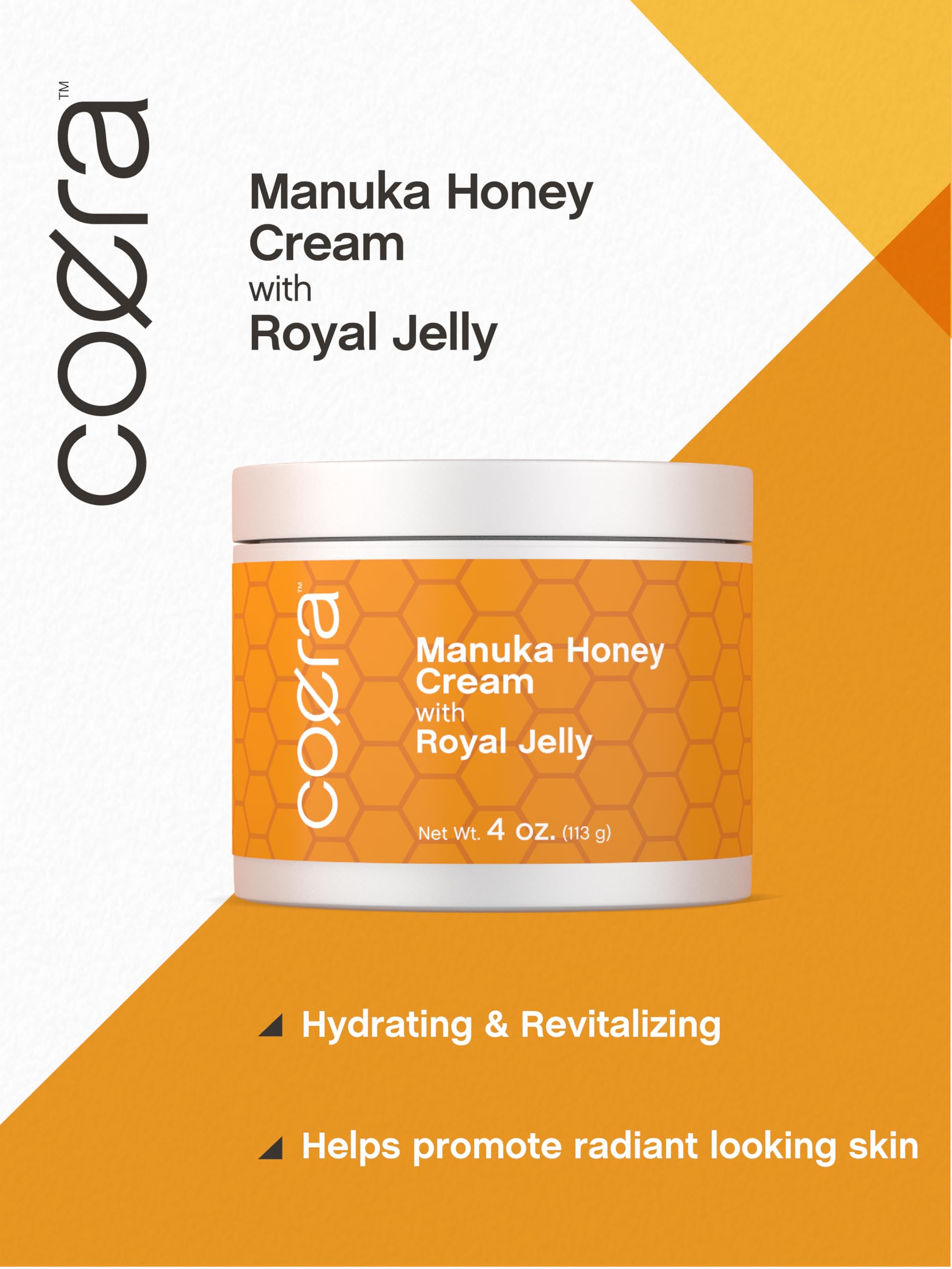 Coera Manuka Honey Cream | with Royal Jelly | 4oz | Hydrating Moisturizer for Face & Skin | Free of Parabens, SLS, & Fragrances | Packaging May Vary - Image 5
