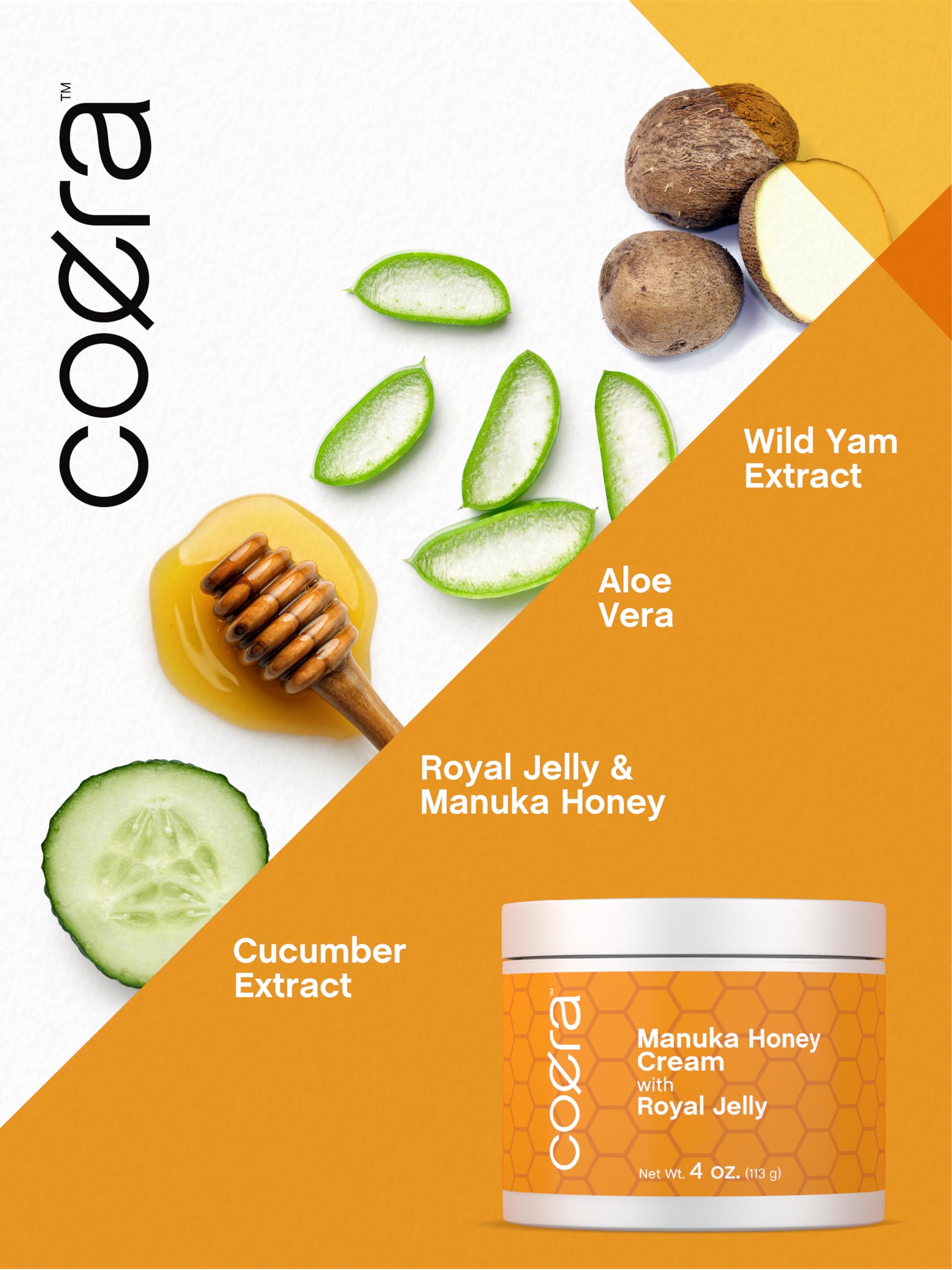 Coera Manuka Honey Cream | with Royal Jelly | 4oz | Hydrating Moisturizer for Face & Skin | Free of Parabens, SLS, & Fragrances | Packaging May Vary - Image 9