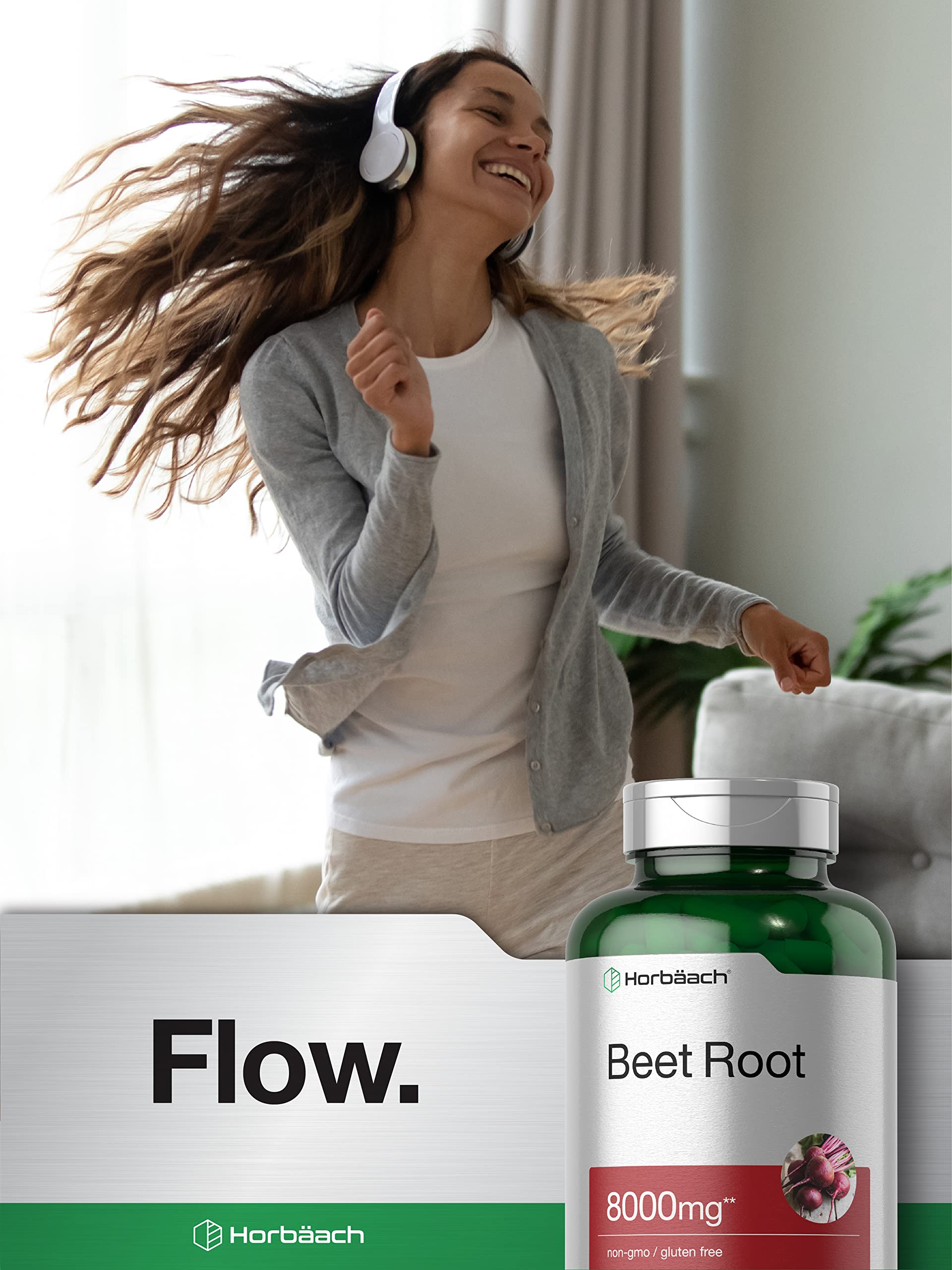 Horbäach Beet Root Powder Capsules | 320 Pills | Non-GMO, Gluten Free Formula | High Potency Herbal Extract Supplement - Image 6