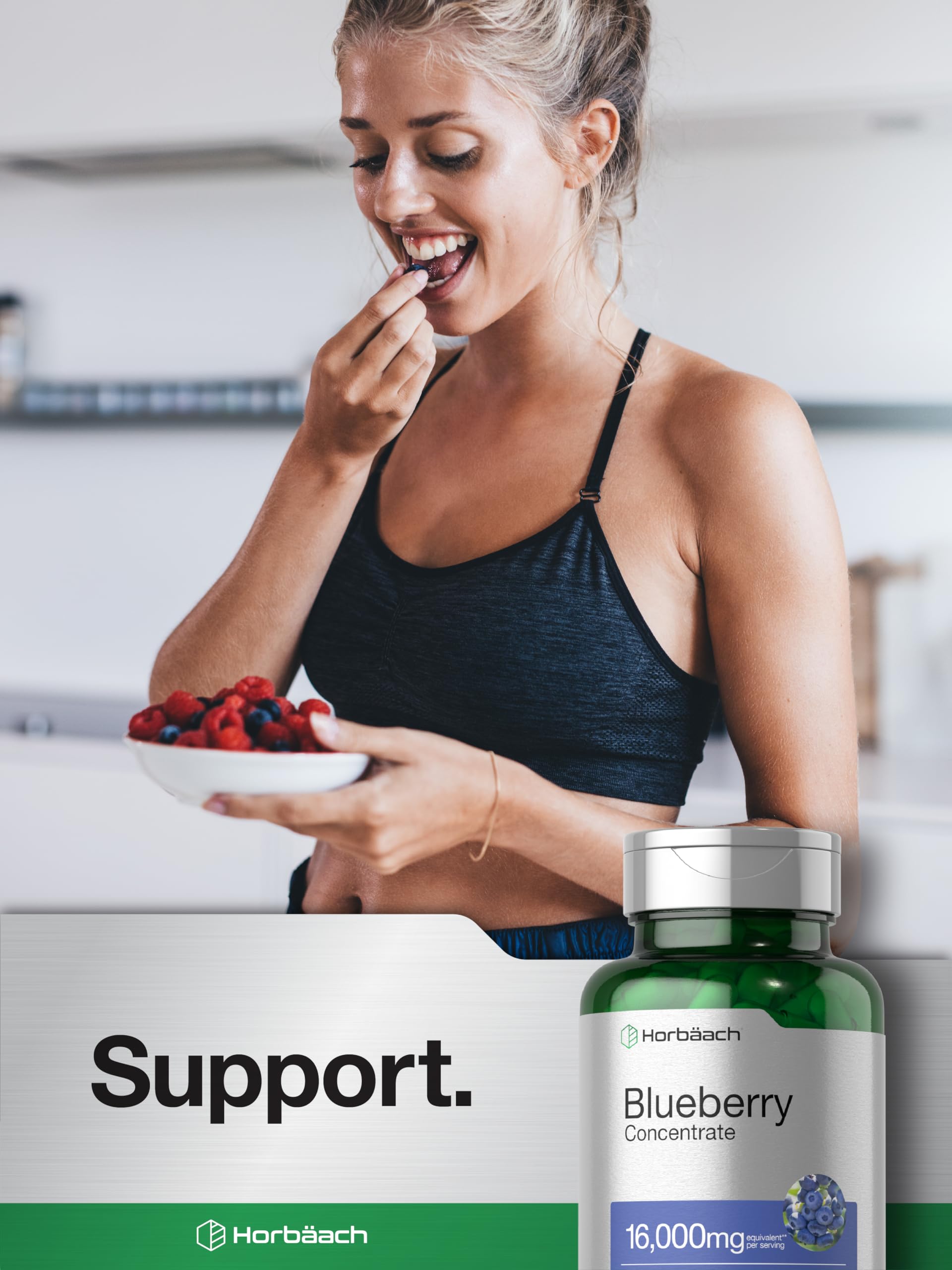Horbäach Blueberry Extract Supplement | 150 Capsules | Blueberry Concentrate | Non-GMO, Gluten Free - Image 7