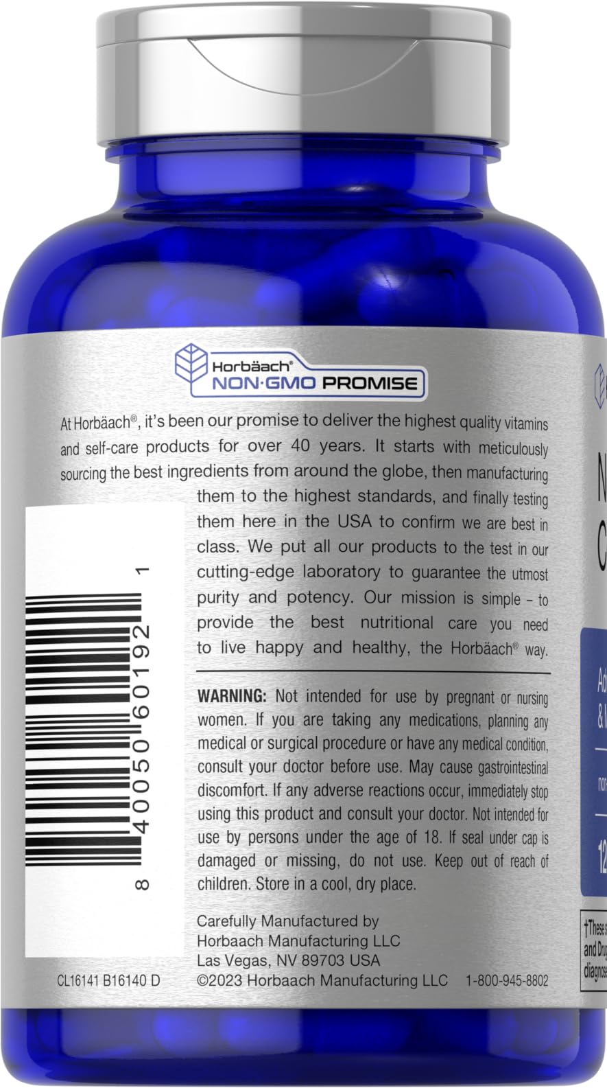 Horbäach Brain Supplement | 120 Capsules | with Phosphatidylserine & DMAE | Advanced Formula for Memory, Focus, Clarity | Vegetarian & Gluten Free | Neuro Support - Image 3