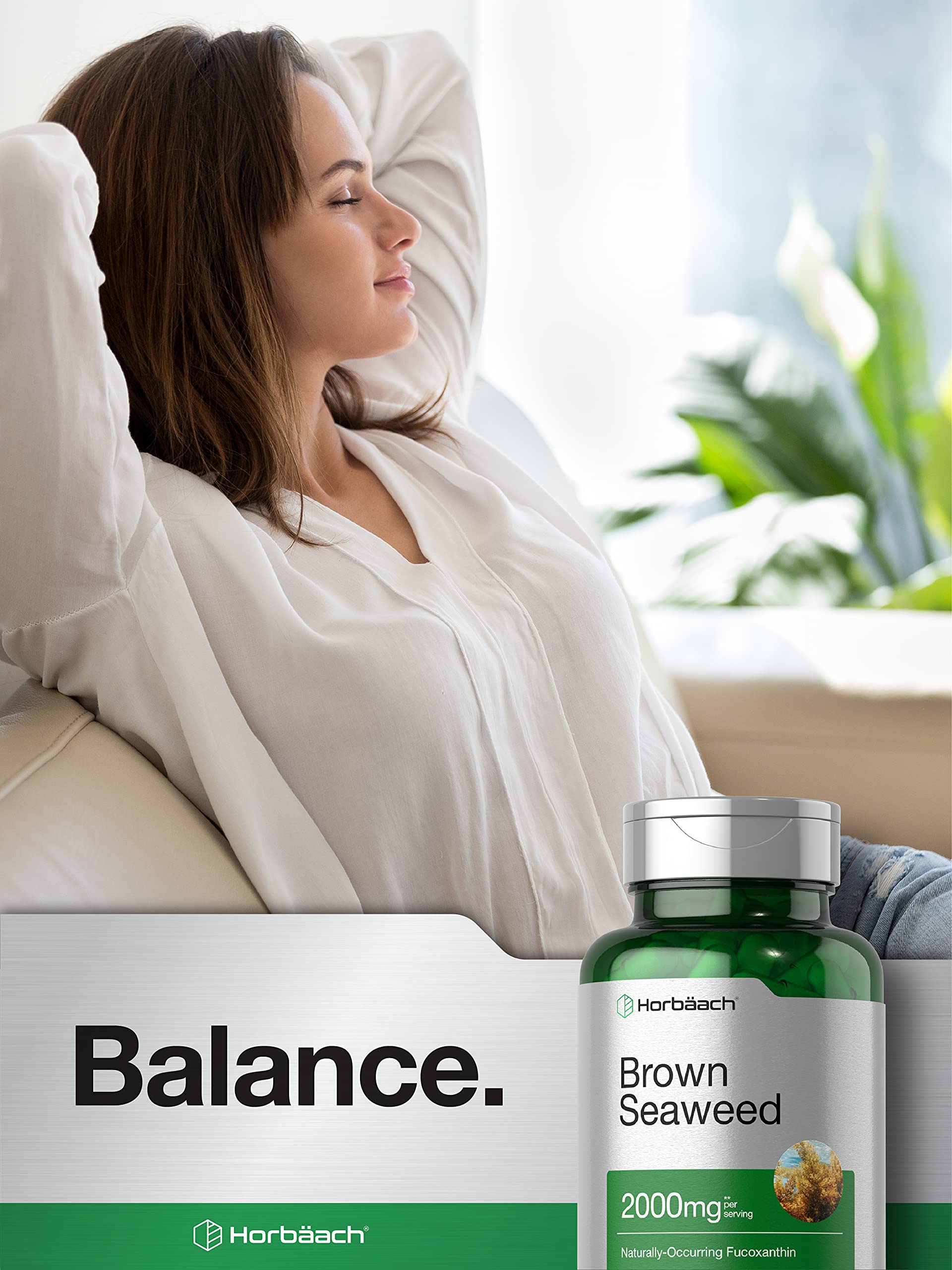 Horbäach Brown Seaweed Extract Capsules | 200 Pills | Fucoxanthin Supplement | Non-GMO, Gluten Free - Image 6
