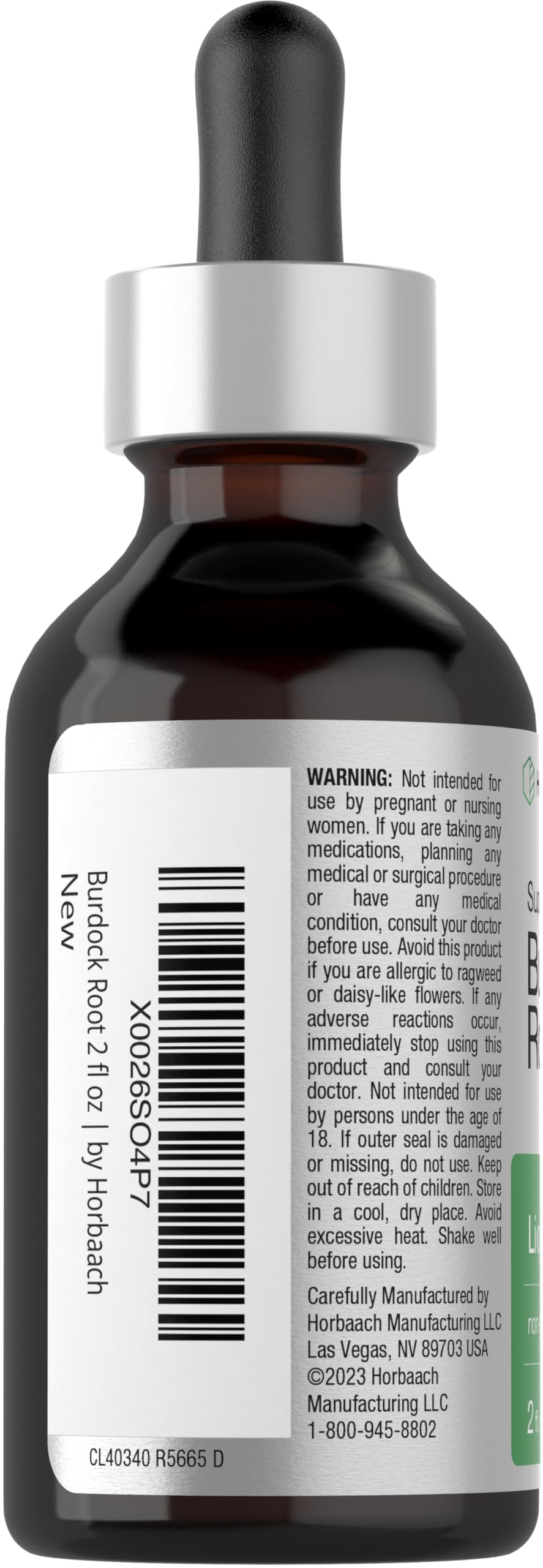 Horbäach Burdock Root Tincture | 2 fl oz | Super Concentrated Herb Extract | Vegetarian, Non-GMO, Glutren Free, Alcohol Free - Image 3