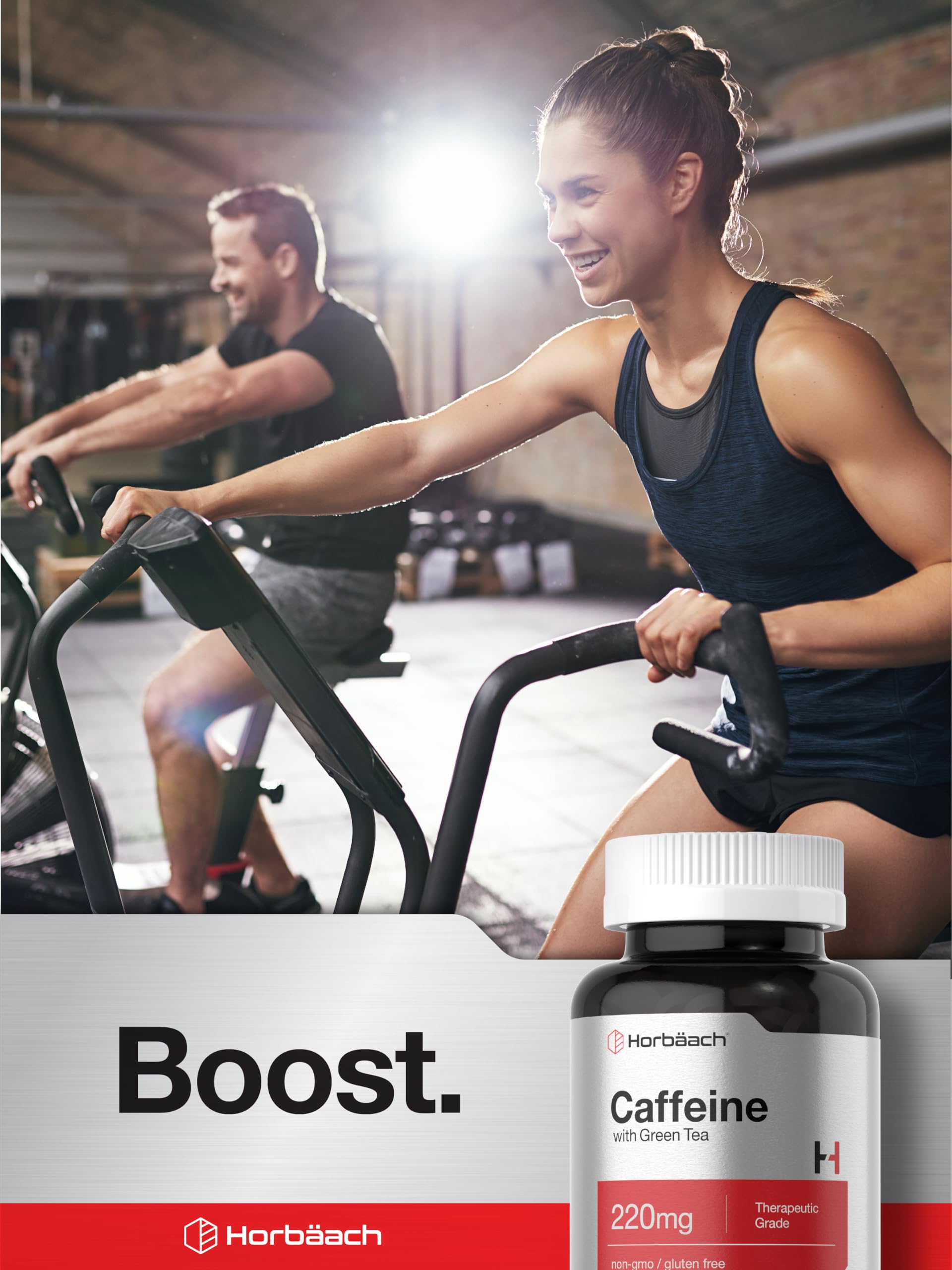 Horbäach Caffeine Pills 200mg | with Green Tea | 200 Tablets | Vegetarian, Non-GMO & Gluten Free - Image 7