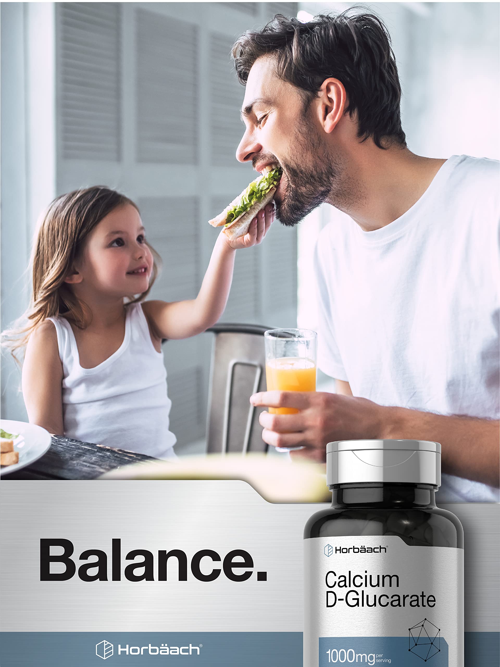 Horbäach Calcium D-Glucarate 1000mg | 120 Capsules | Non-GMO, Gluten Free Supplement - Image 6