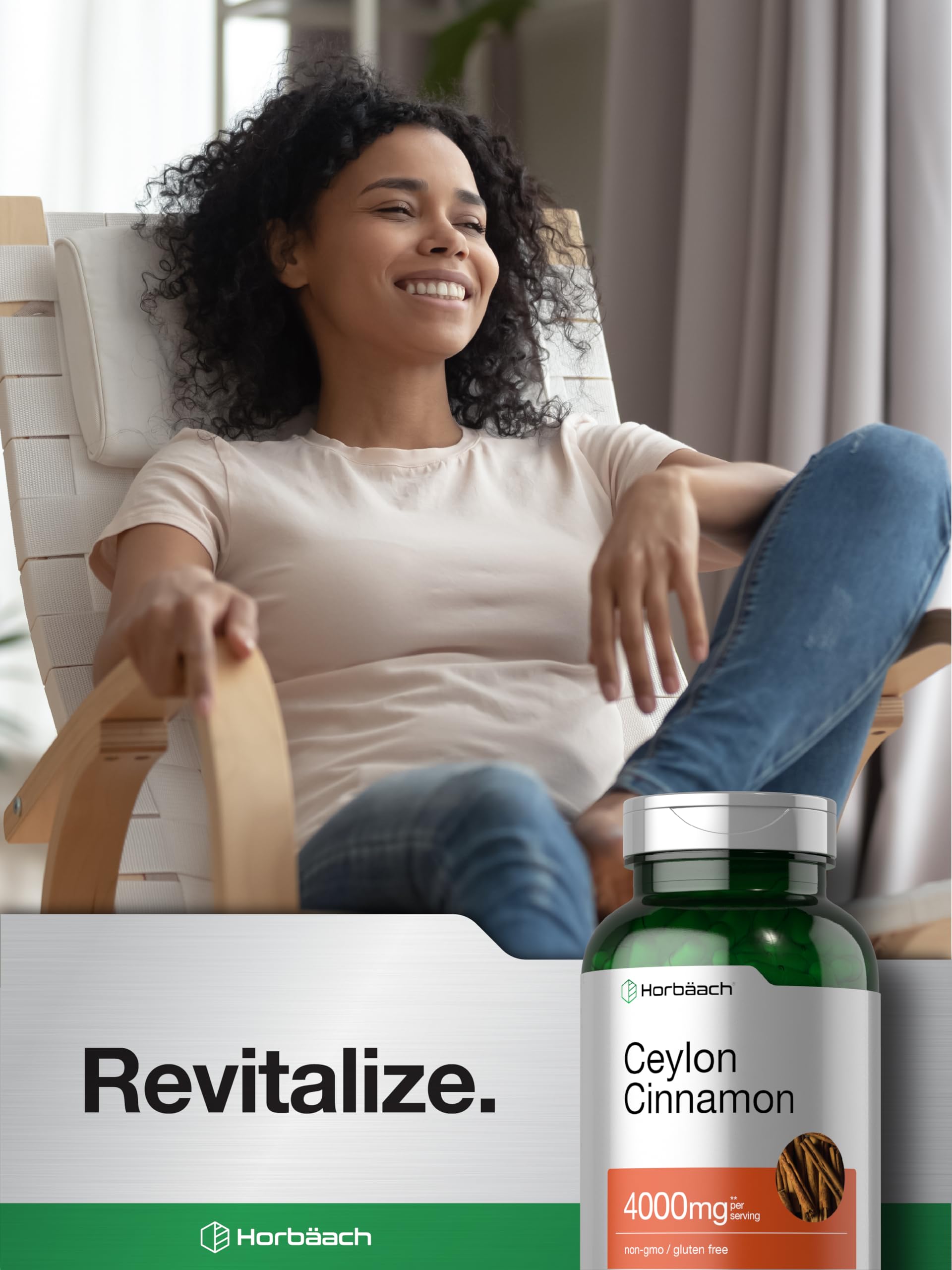Horbäach Ceylon Cinnamon Capsules | 250 Count | Non-GMO, Gluten Free - Image 7