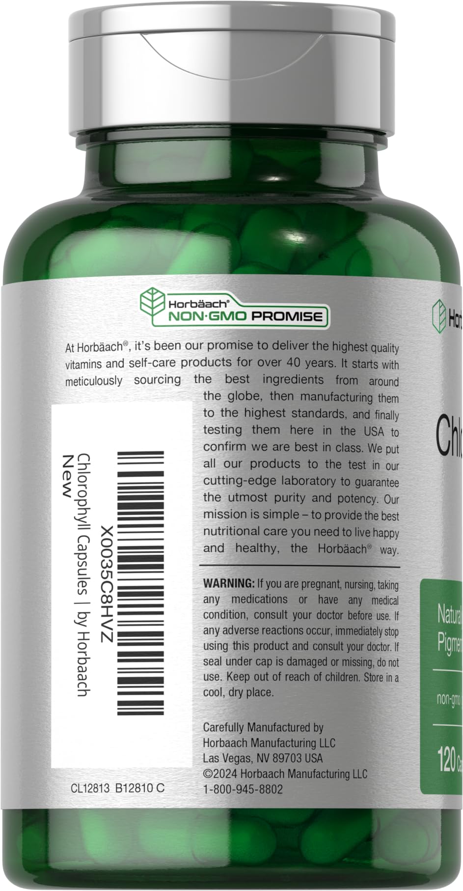 Horbäach Chlorophyll Capsules | 120 Count | with Copper | Non-GMO and Gluten Free Supplement - Image 3