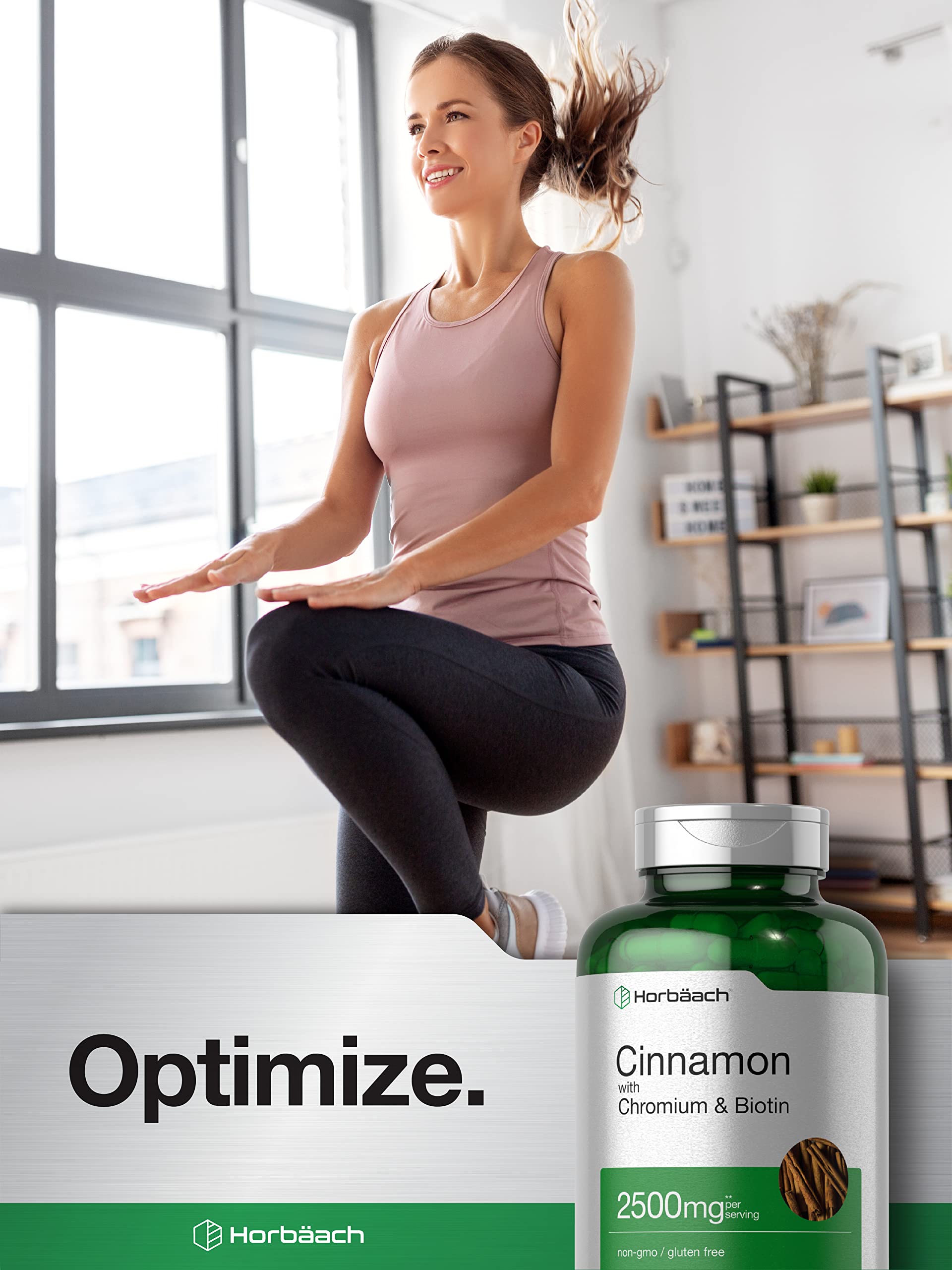 Horbäach Cinnamon with Chromium & Biotin | 250 Capsules | Herb Extract Supplement | Vegetarian, Non-GMO, Gluten Free Extract Supplement - Image 6