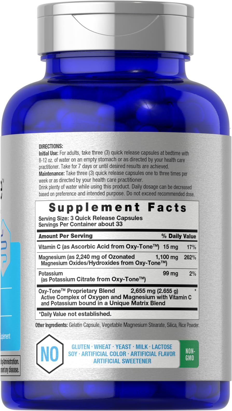 Horbäach Colon Cleanse | 100 Capsules | for Men and Women | Non-GMO & Gluten Free Colon Cleanser Pills for Adults | with Ozonated Magnesium - Image 2