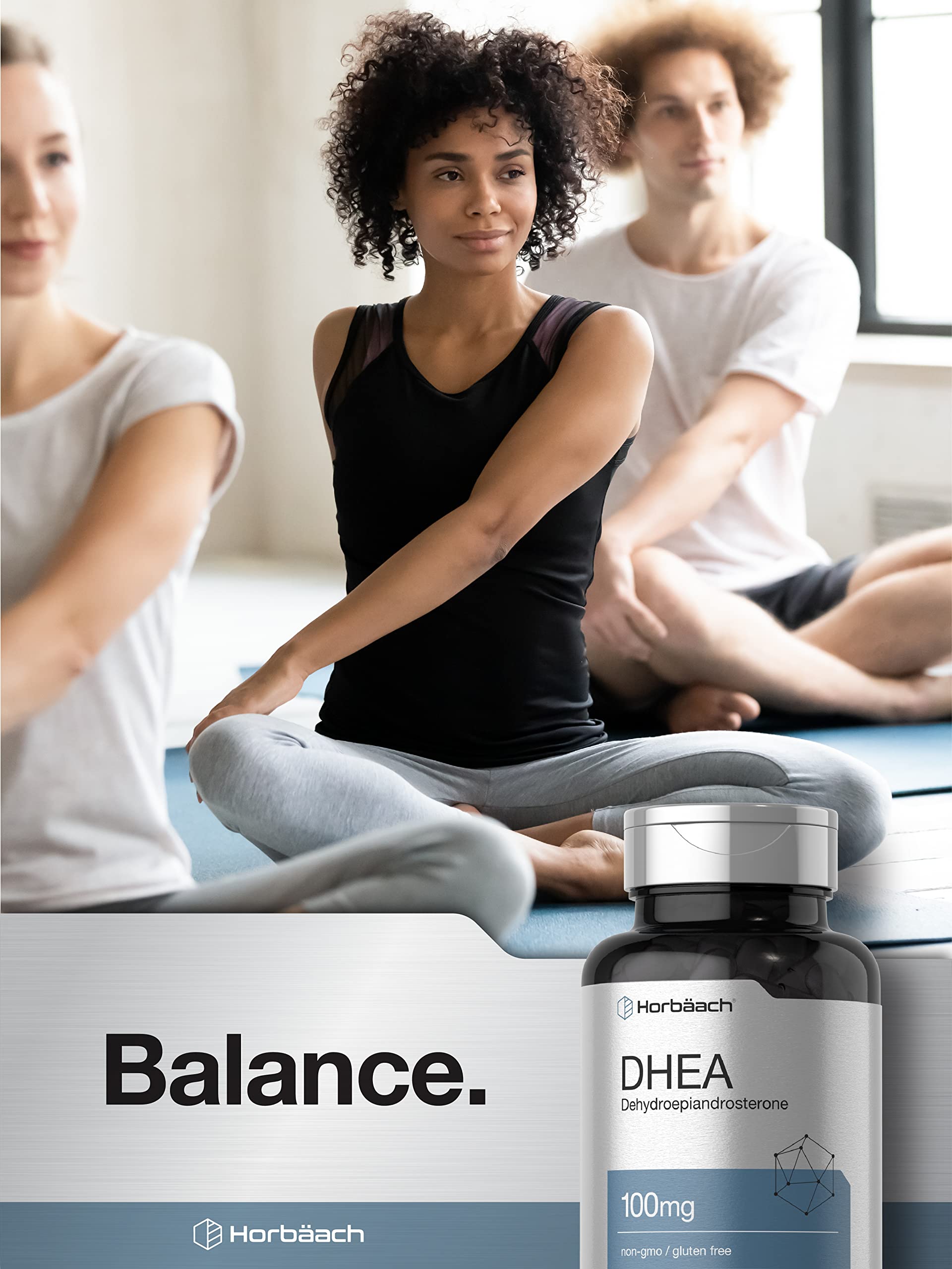 Horbäach DHEA 100mg | 200 Capsules | Supplement for Men and Women | Non-GMO, Gluten Free - Image 6