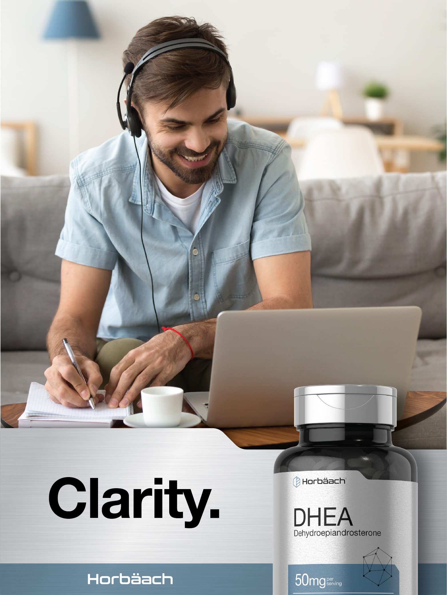Horbäach DHEA 50mg | 150 Tablets | Non-GMO, Gluten Free Supplement - Image 6