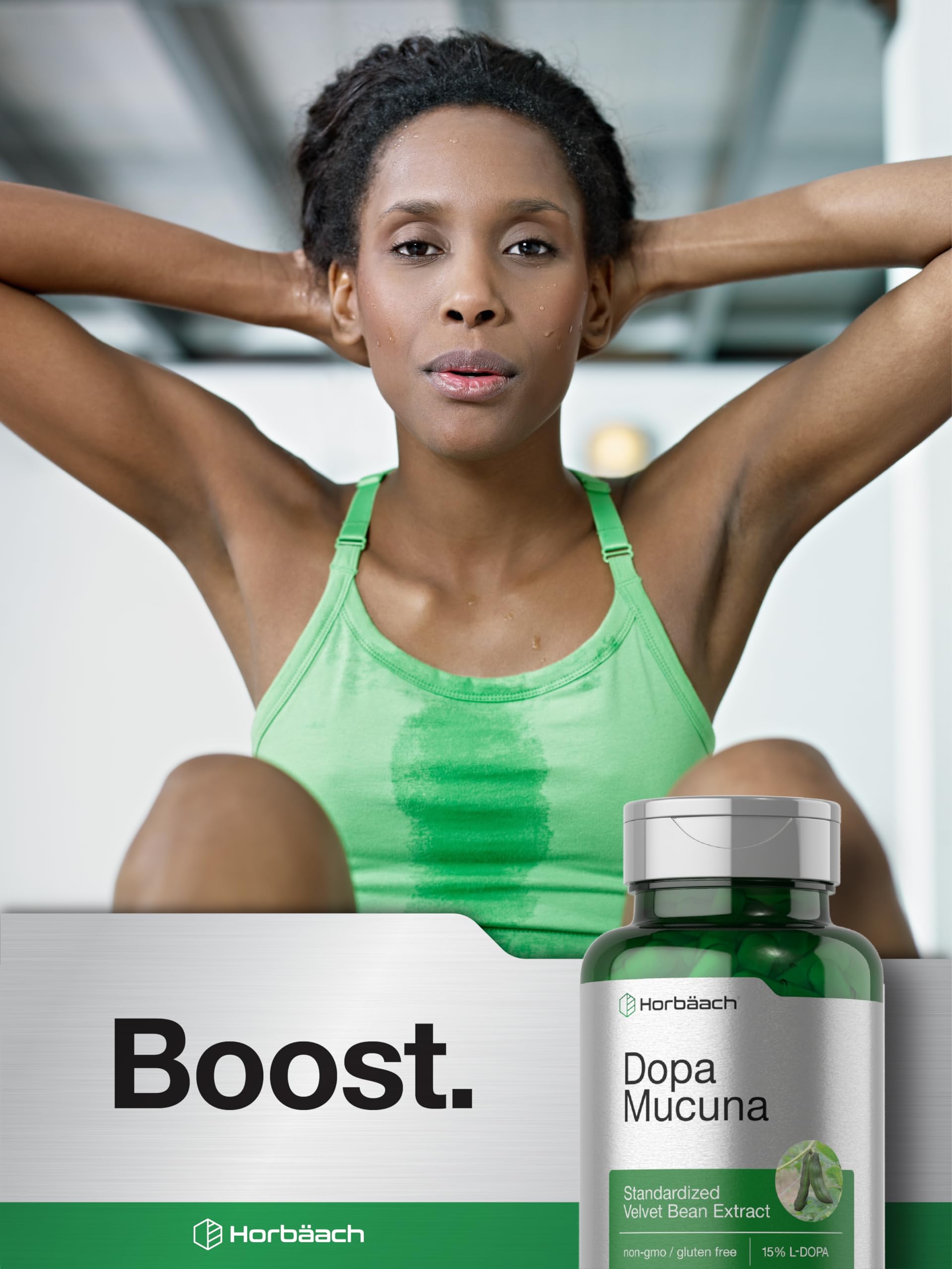 Horbäach Dopa Mucuna Supplement | 120 Capsules | Velvet Bean Herbal Extract | 15% L-Dopa | Non-GMO & Gluten Free - Image 7