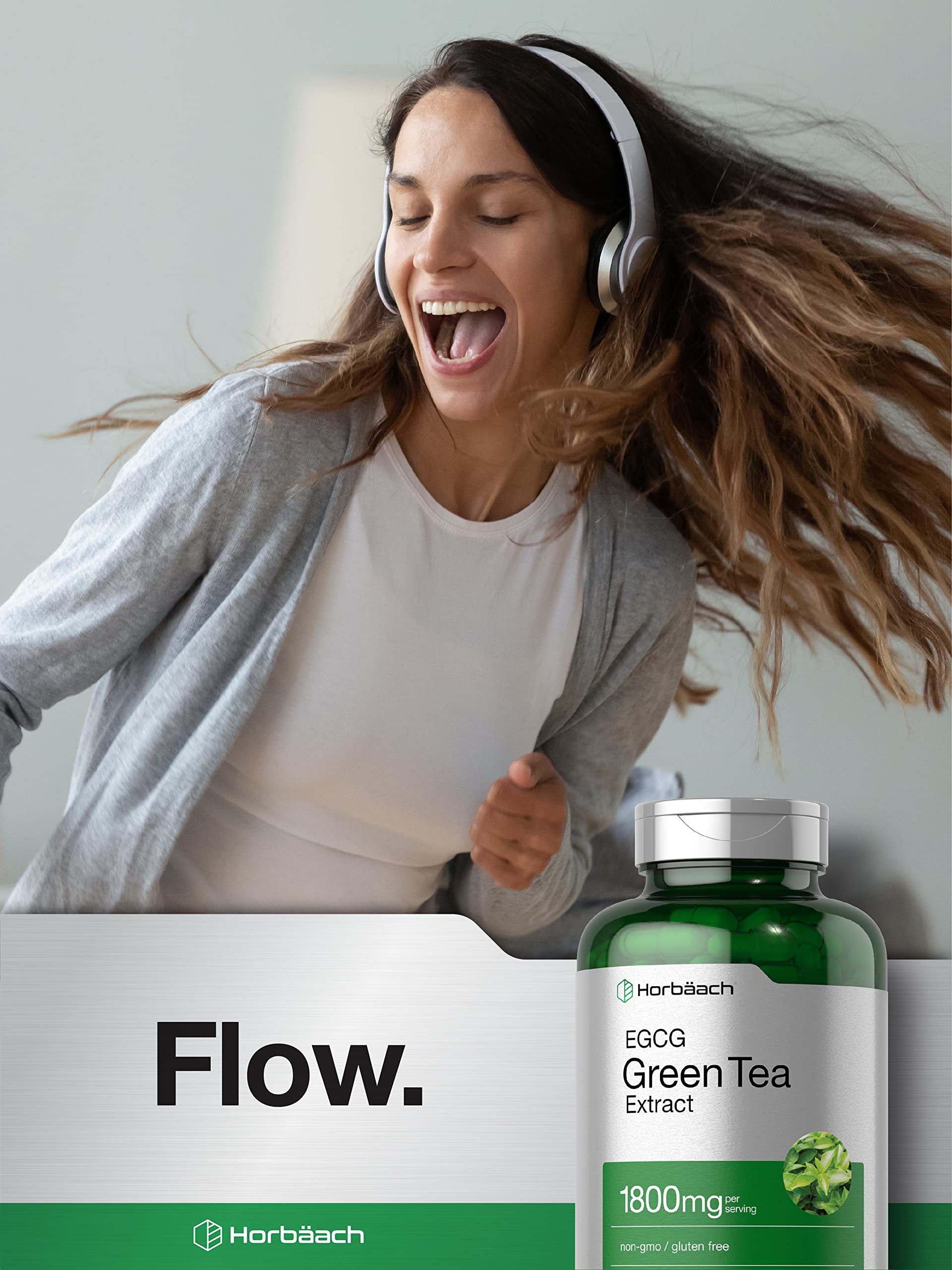 Horbäach EGCG Green Tea Extract Pills | 180 Capsules | Max Potency | Non-GMO & Gluten Free Supplement - Image 6