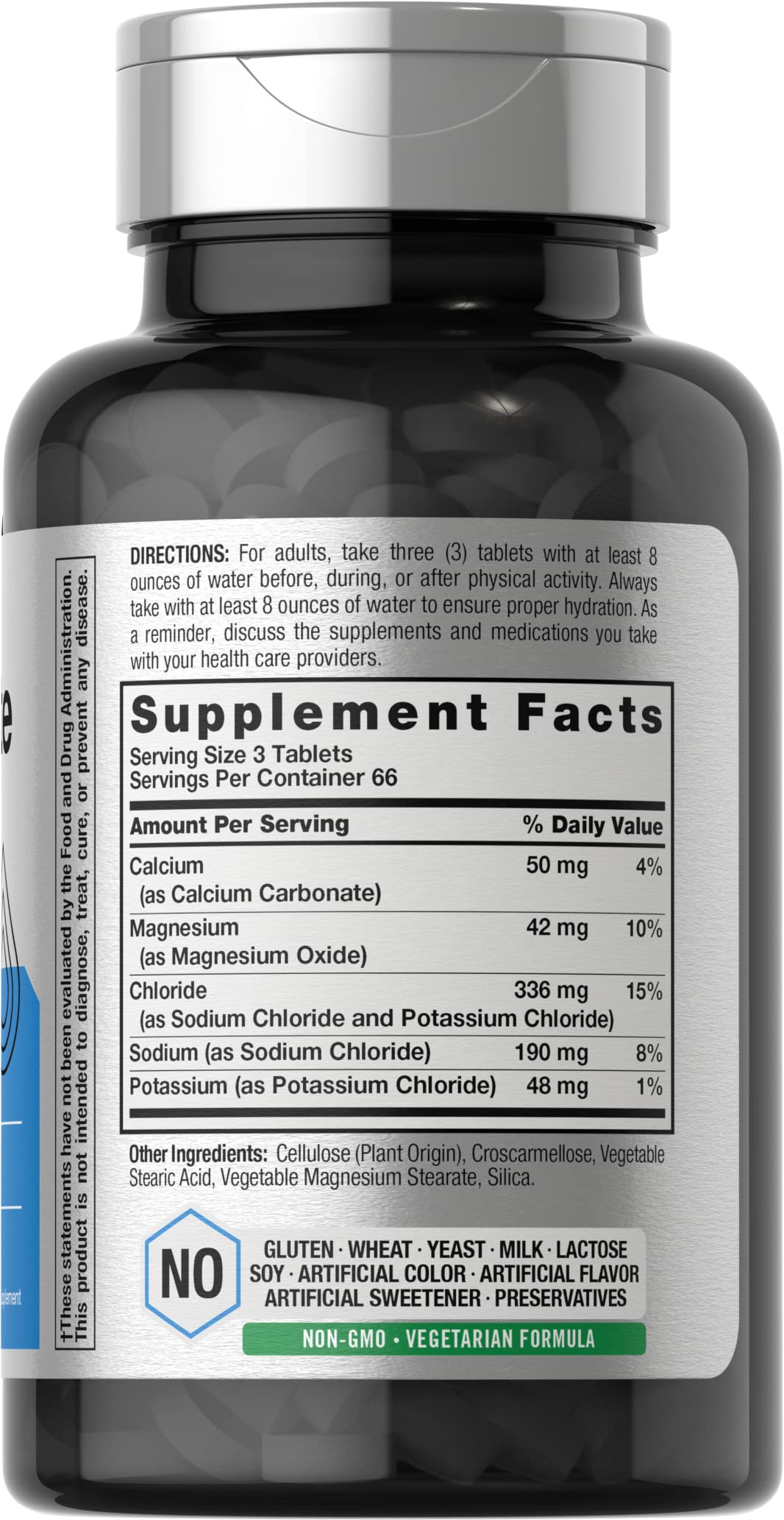 Horbäach Electrolyte Tablets | 200 Count | Vegetarian | Keto-Friendly | Non-GMO, and Gluten Free Hydration Supplement - Image 2