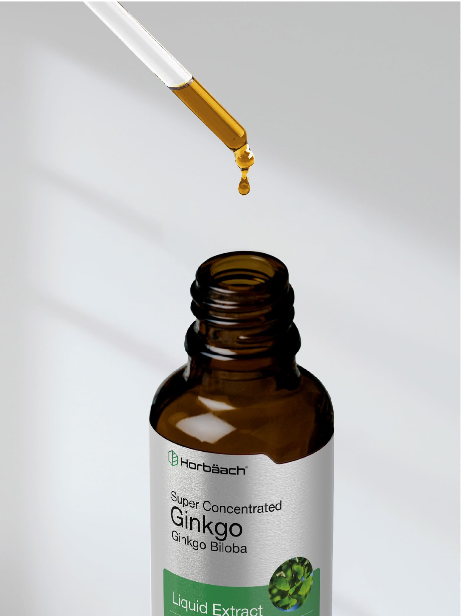 Horbäach Ginkgo Biloba Extract Liquid 2 fl oz | Alcohol-Free Herb Supplement | Vegetarian, Non-GMO, Gluten Free - Image 8