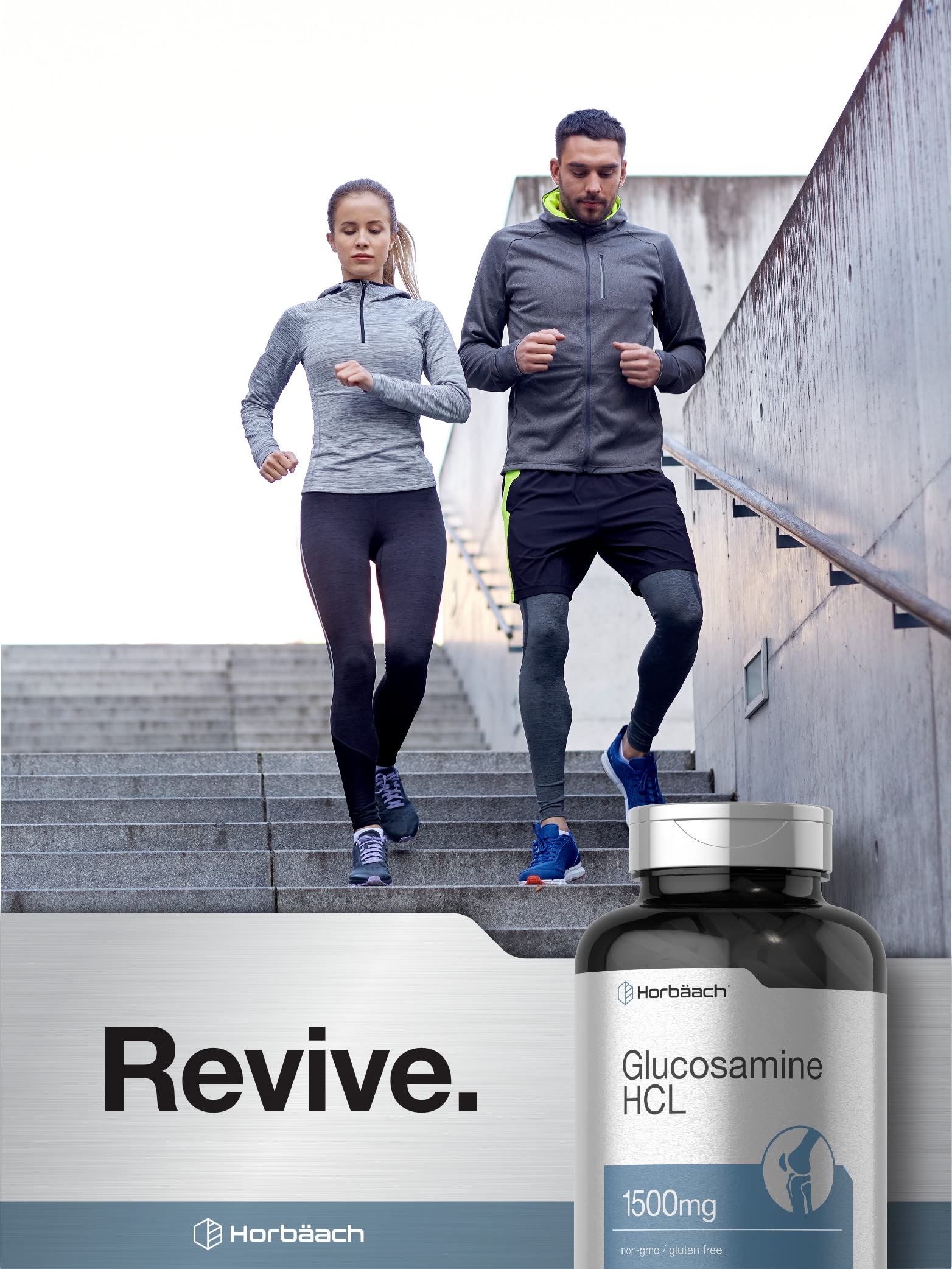 Horbäach Glucosamine HCL | 1500mg | 120 Caplets | Non-GMO and Gluten Free Supplement - Image 6