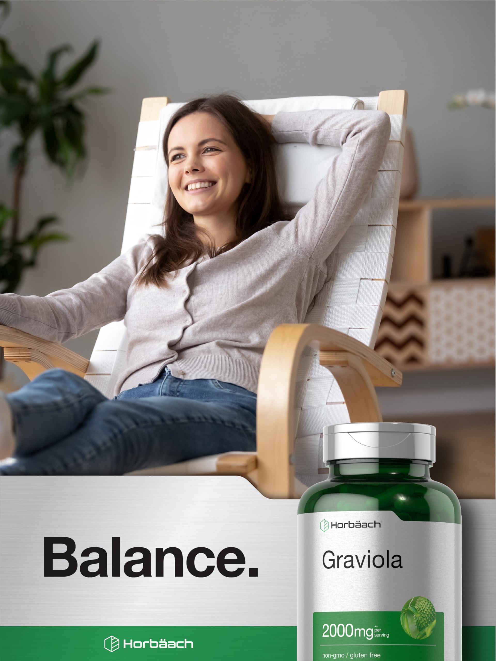 Horbäach Graviola Capsules | 120 Count | Non-GMO, Gluten Free | Soursop (Annona Muricata) - Image 6