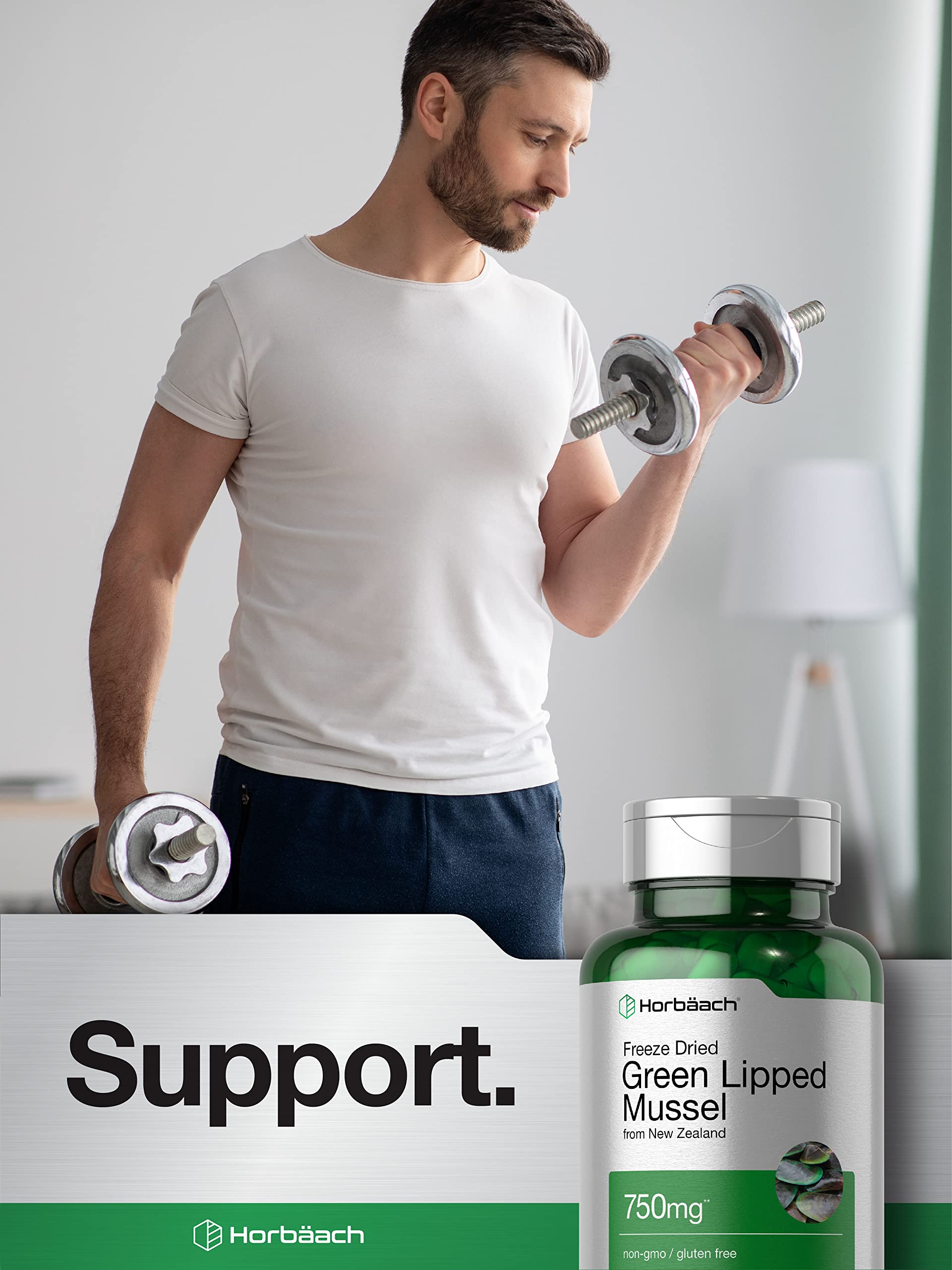 Horbäach Green Lipped Mussel |120 Capsules | from New Zealand | Premium Freeze Dried Mussel Powder | Non-GMO and Gluten Free - Image 6