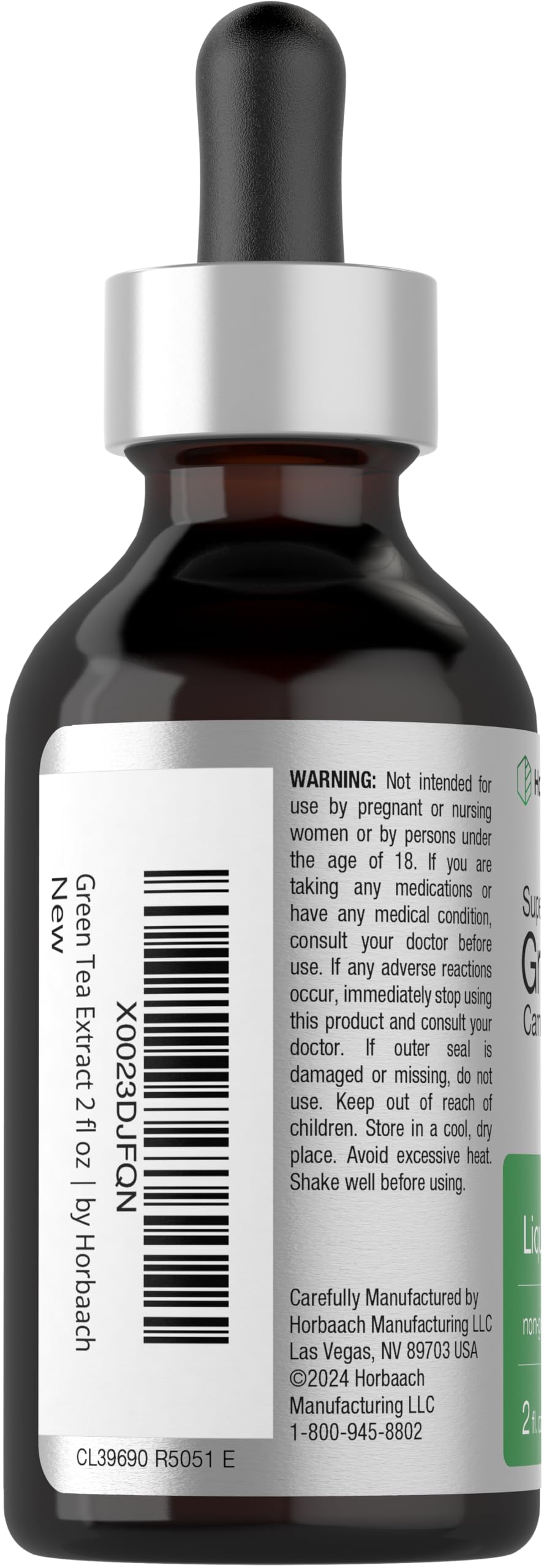 Horbäach Green Tea Extract Liquid Drops | 2 Fl Oz | Herbal Tincture | Alcohol Free | Vegetarian | Super Concentrated Supplement | Non-GMO, Gluten Free - Image 3