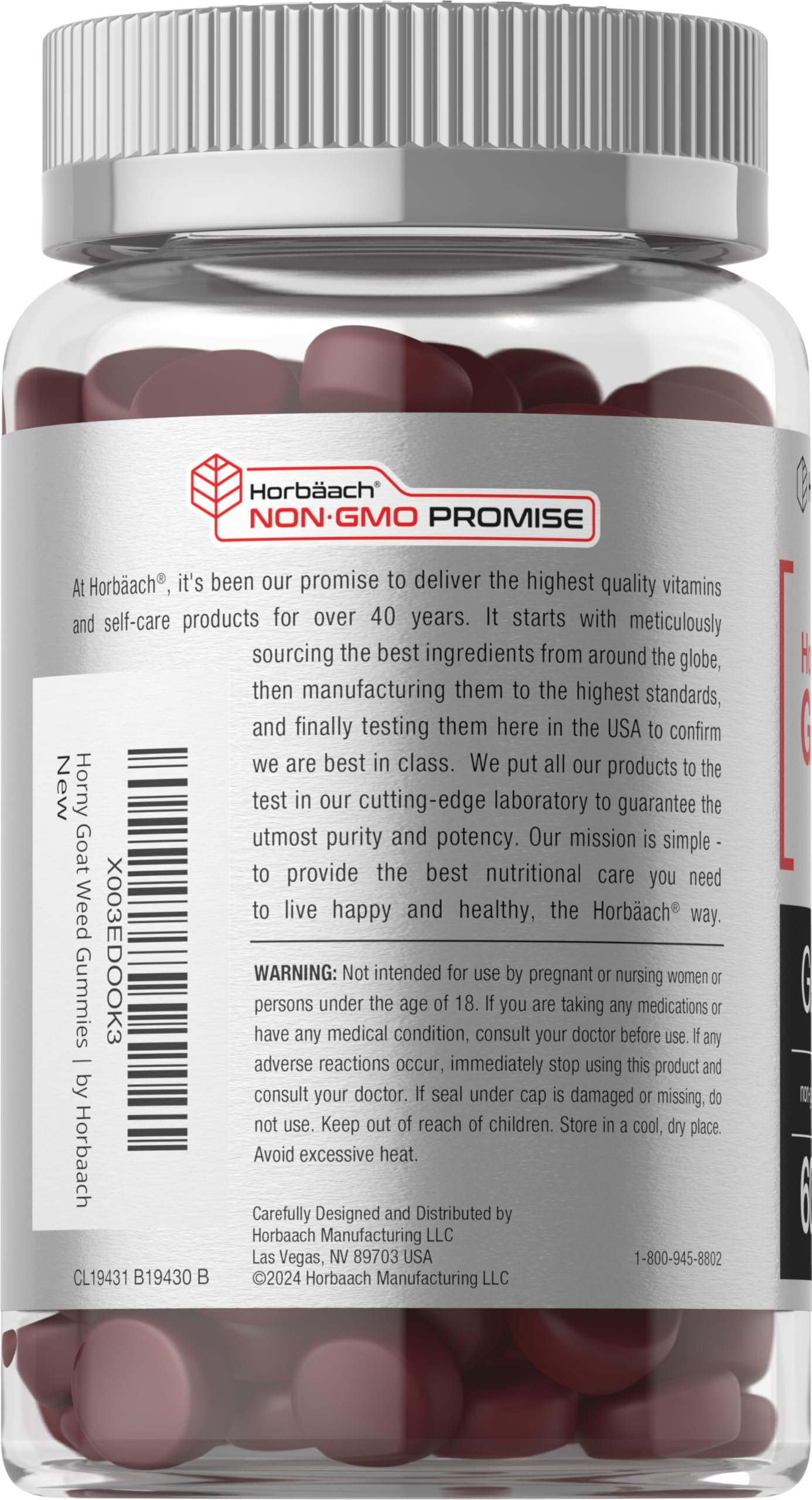 Horbäach Horny Goat Weed for Men and Women | 60 Gummies | Mixed Fruit Flavor | Includes Maca | Vegan, Non-GMO, and Gluten Free Formula - Image 3