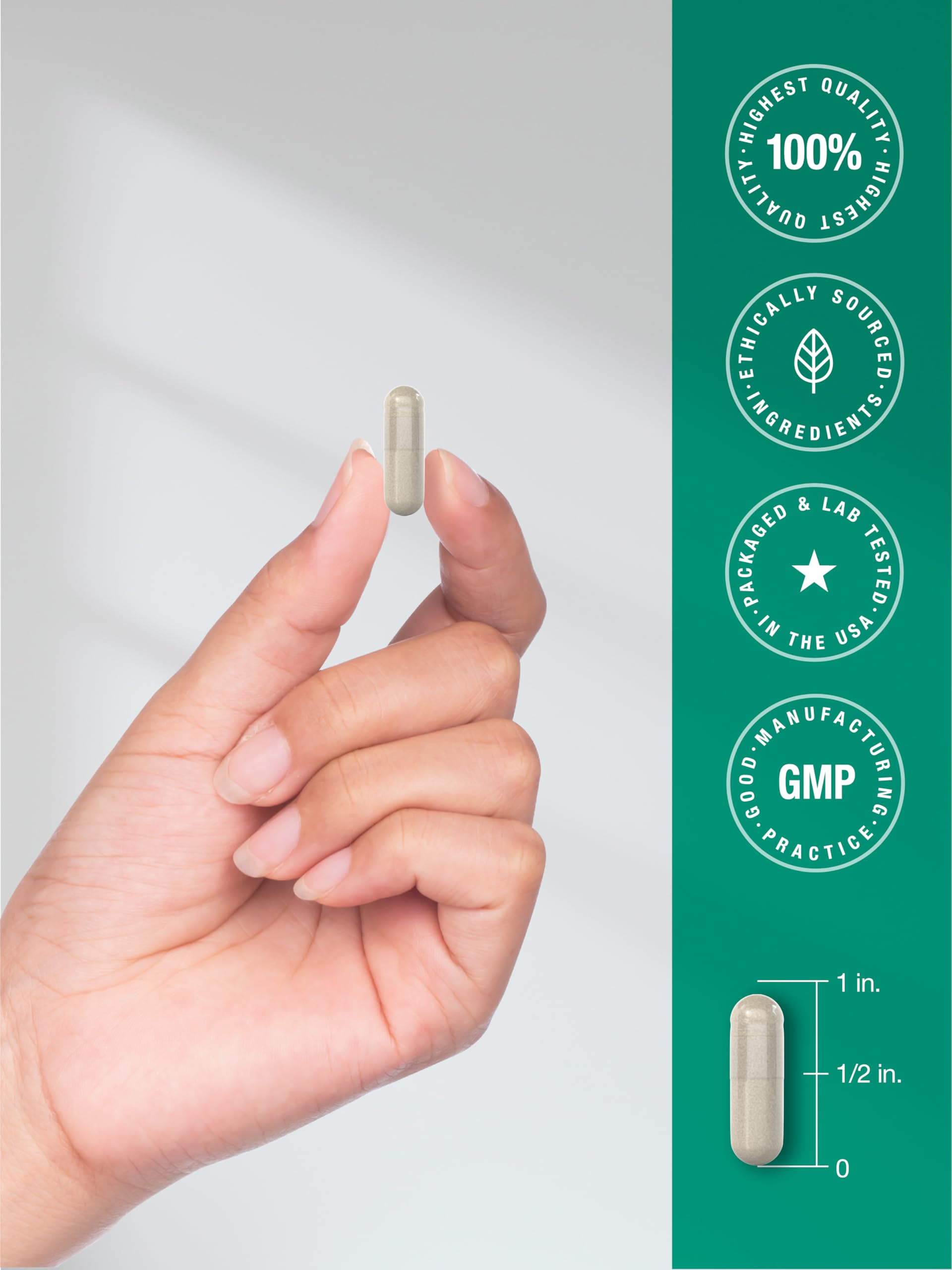 Horbäach Hyaluronic Acid Capsules | 250 mg | 240 Count | Non-GMO and Gluten Free Supplement - Image 7