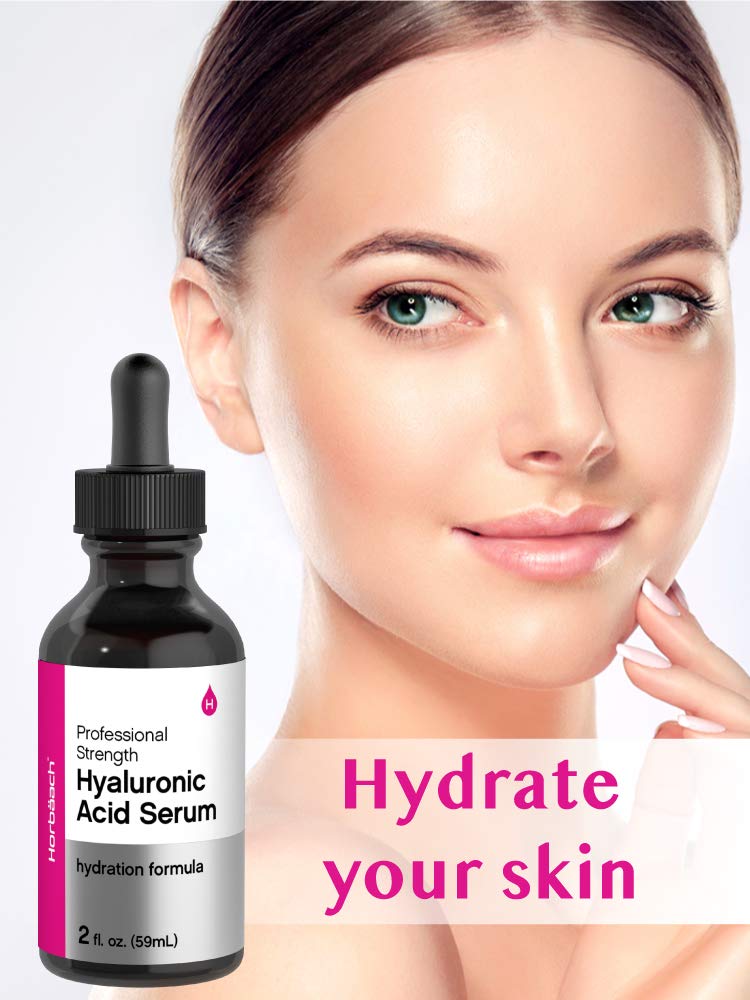 Horbäach Hyaluronic Acid Serum For Face | 2 oz | Paraben & SLS Free Moisturizer - Image 2