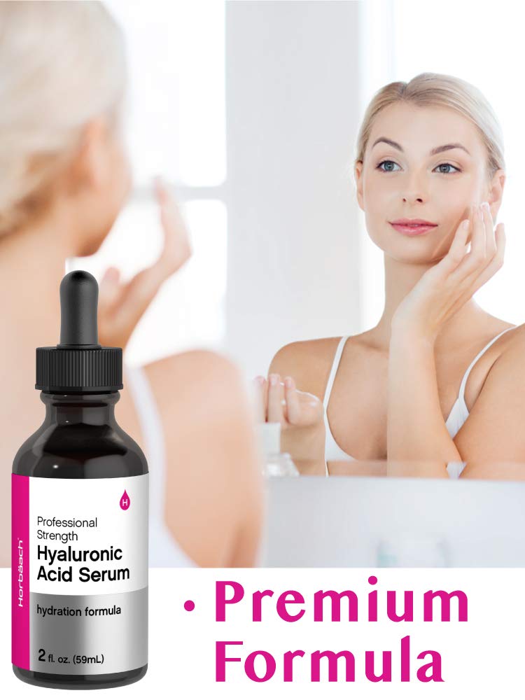 Horbäach Hyaluronic Acid Serum For Face | 2 oz | Paraben & SLS Free Moisturizer - Image 3