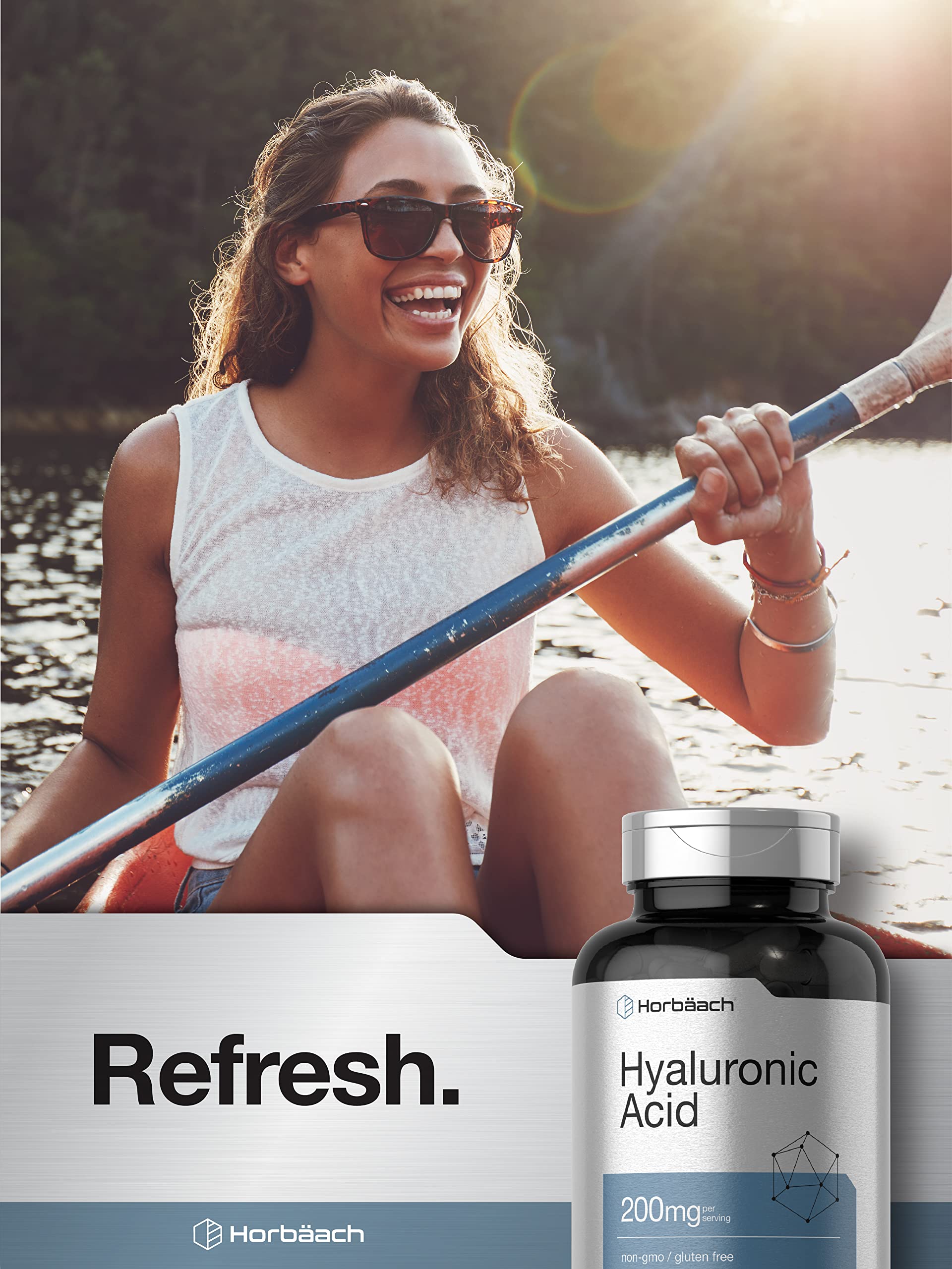 Horbäach Hyaluronic Acid Supplement | 200 mg | 150 Capsules | Non-GMO and Gluten Free Supplement - Image 6
