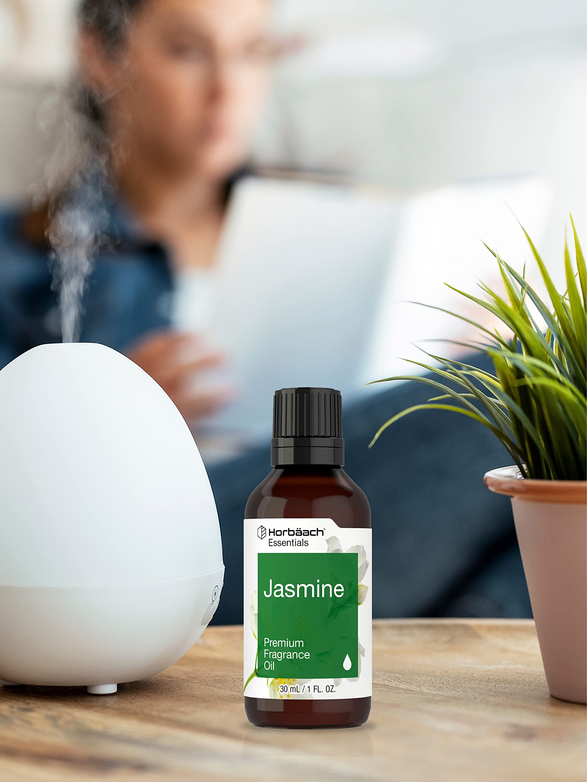 Horbäach Jasmine Fragrance Oil | 1 fl oz (30ml) | Premium Grade | for Diffusers, Candle and Soap Making, Aroma Spray, DIY Projects & More - Image 4