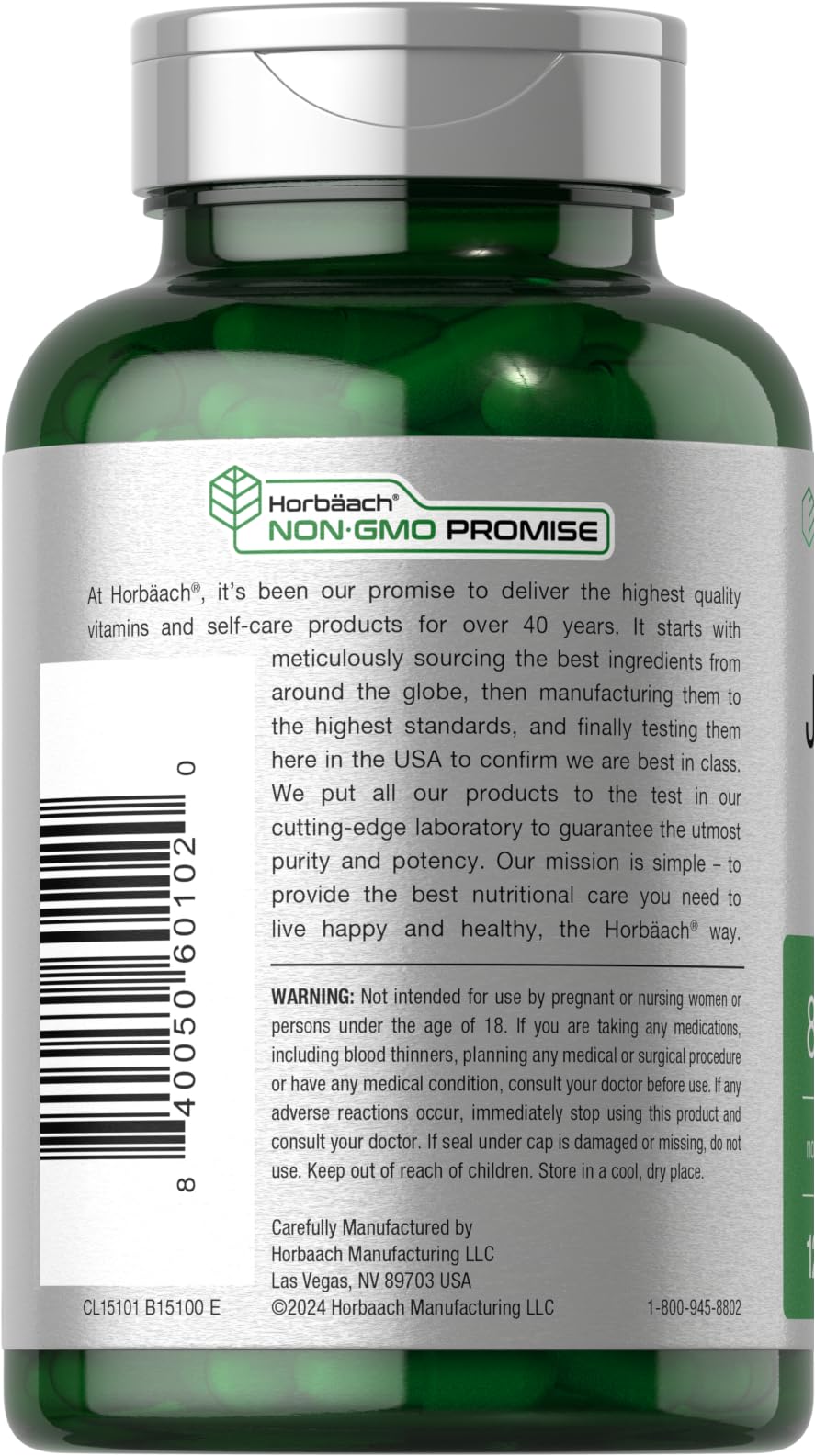 Horbäach Jiaogulan Capsules | 120 Count | Gynostemma Pentaphyllum Herbal Extract | Stamina and Endurance Supplement | Non-GMO, Gluten Free - Image 3