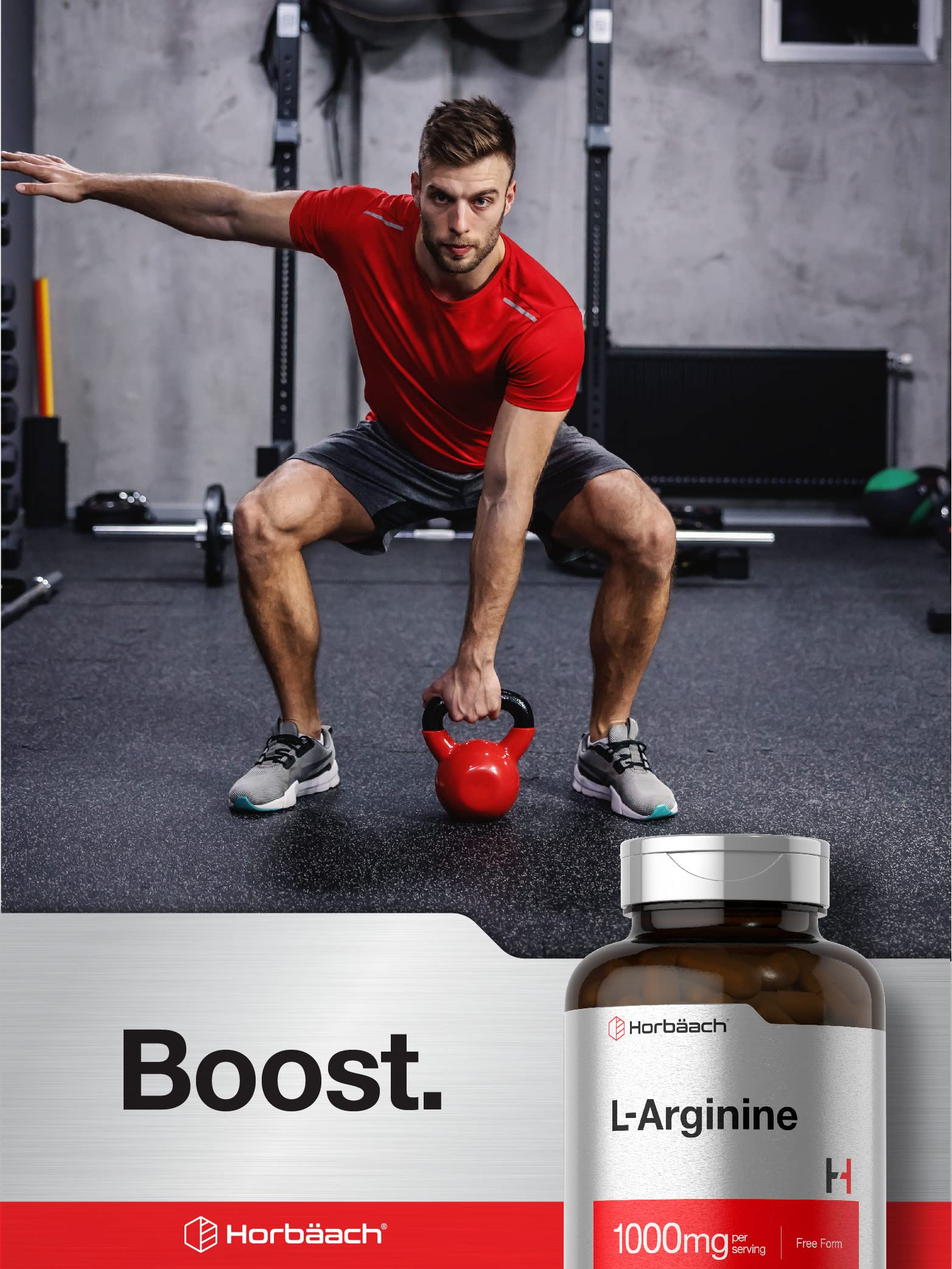 Horbäach L-Arginine 1000mg | 150 Capsules | Free Form Dietary Supplement | Non-GMO & Gluten Free - Image 6