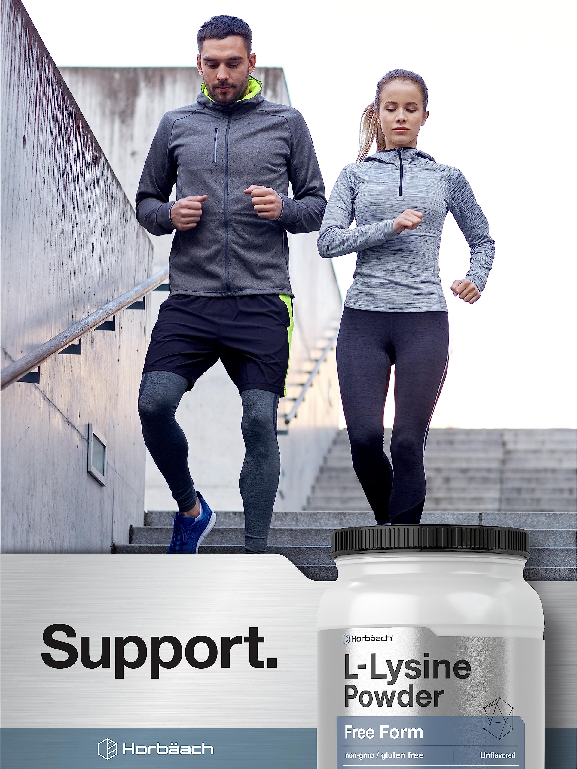 Horbäach L-Lysine Powder | 2.2 lbs | Unflavored Free Form Supplement | Vegetarian, Non-GMO, Gluten Free Formula - Image 6