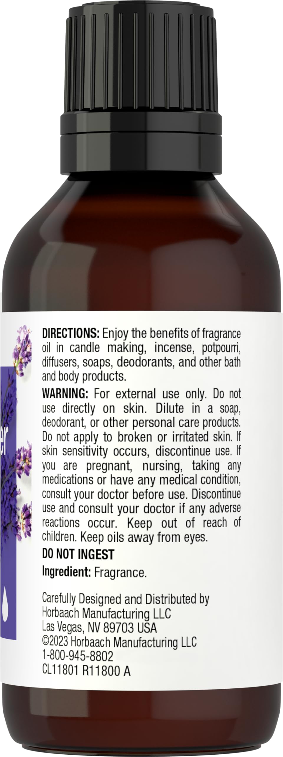 Horbäach Lavender Vanilla Fragrance Oil | 1 fl oz (30ml) | Premium Grade | for Diffusers, Candle and Soap Making, DIY Projects & More - Image 2