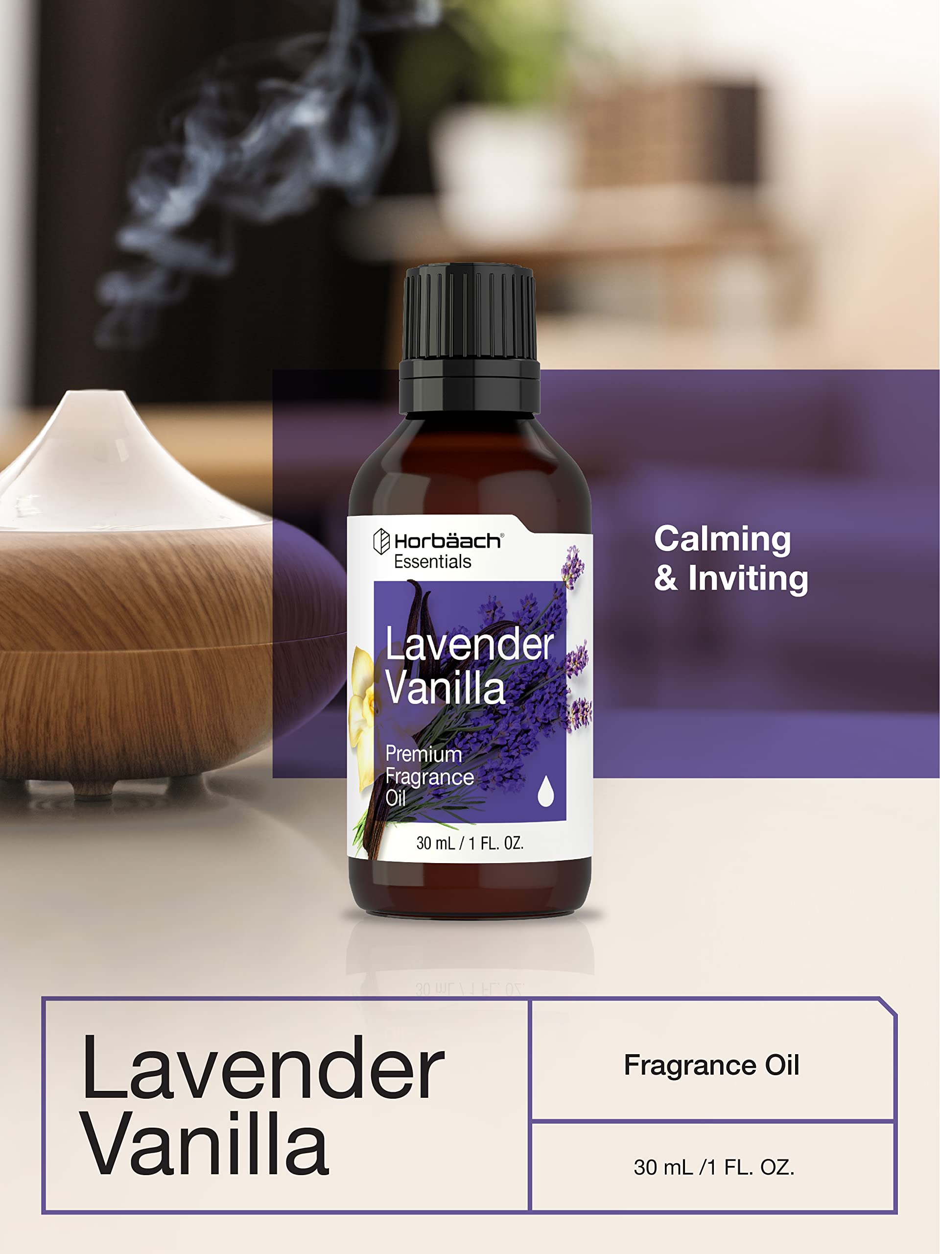 Horbäach Lavender Vanilla Fragrance Oil | 1 fl oz (30ml) | Premium Grade | for Diffusers, Candle and Soap Making, DIY Projects & More - Image 6