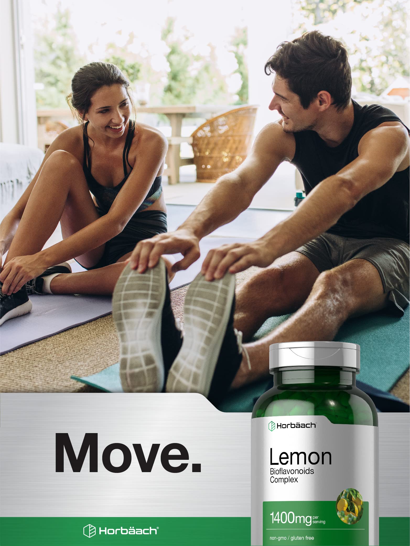 Horbäach Lemon Bioflavonoids Supplement | 1400 mg | 200 Capsules | Complex with Rutin and Hesperidin | Non-GMO and Gluten Free - Image 6