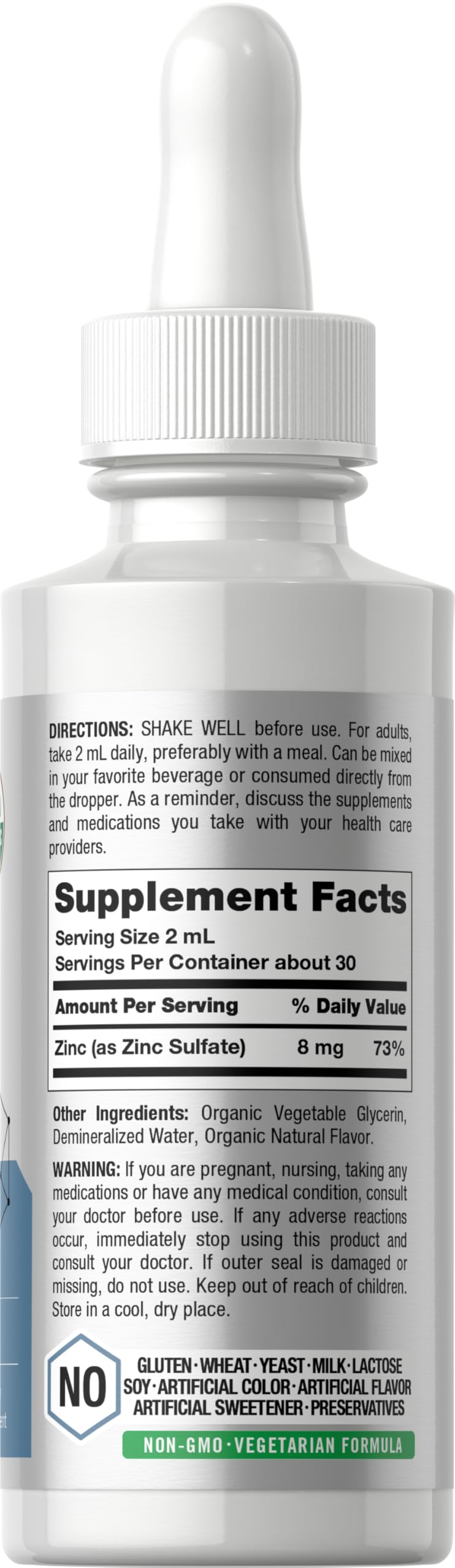 Horbäach Liquid Zinc Drops | 2 Oz | with Organic Glycerin | Vegetarian, Non-GMO, Gluten Free Supplement - Image 2