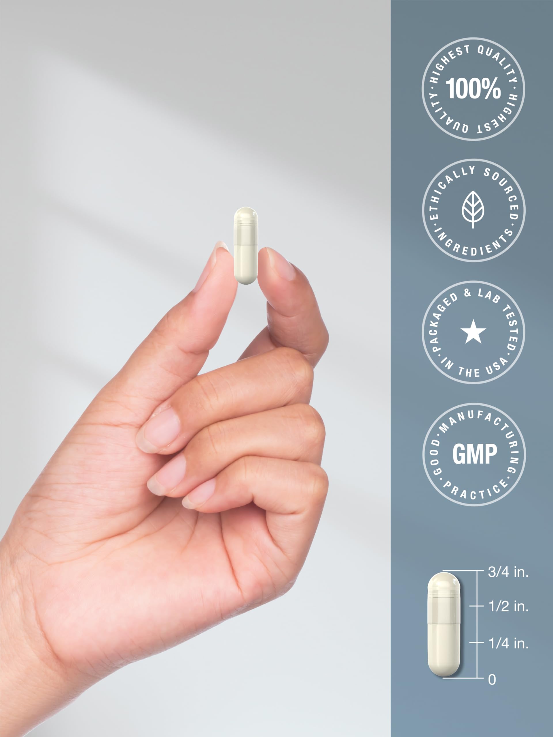 Horbäach Lithium Orotate 130mg | 180 Capsules | Non-GMO, Gluten Free, Vegan | 5mg Bioavailable Elemental Lithium - Image 7