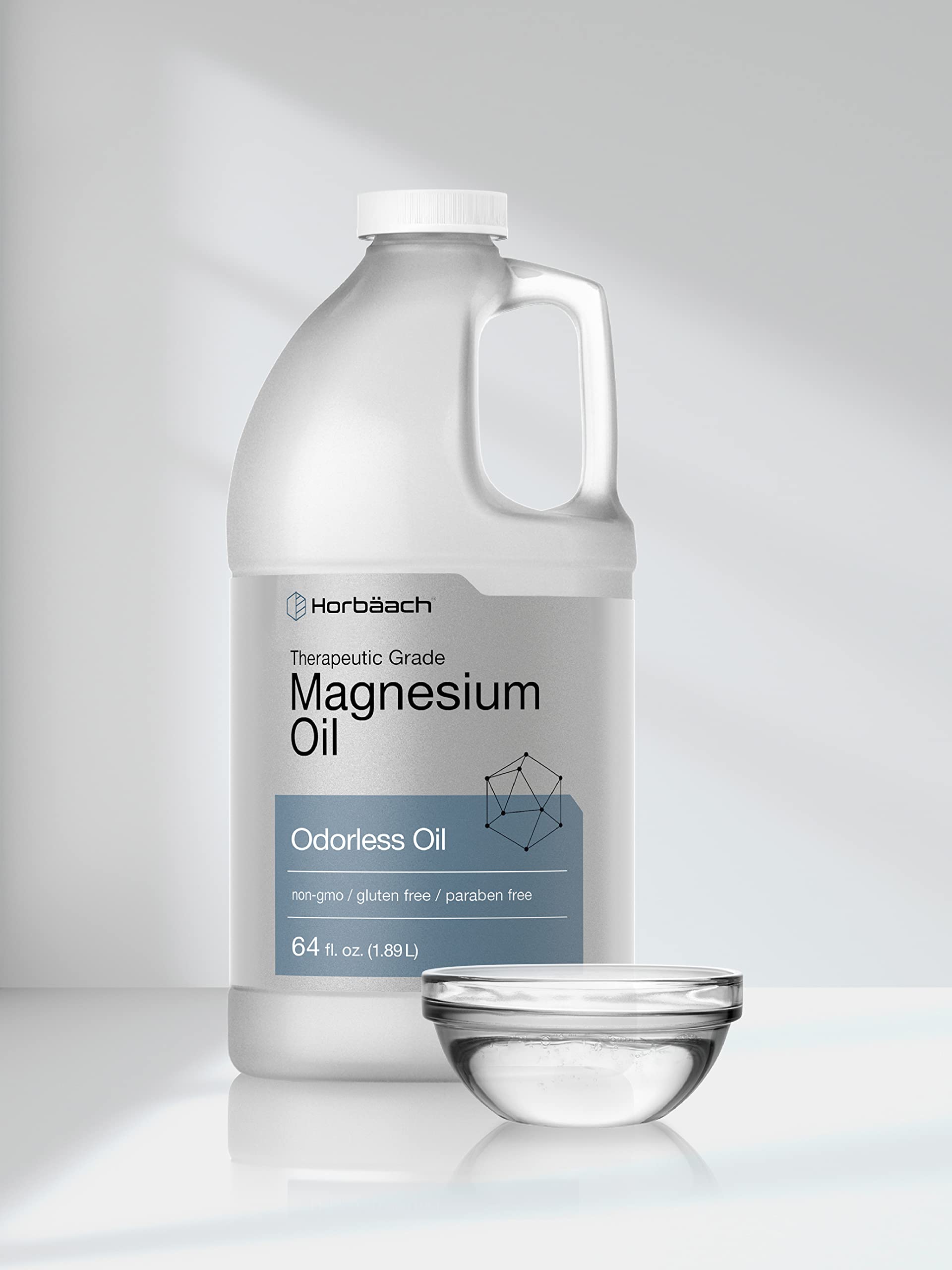 Horbäach Magnesium Oil | 64 fl. oz | Therapeutic Grade | Vegetarian, Non-GMO, Gluten Free, and Paraben Free Odorless Formula - Image 7