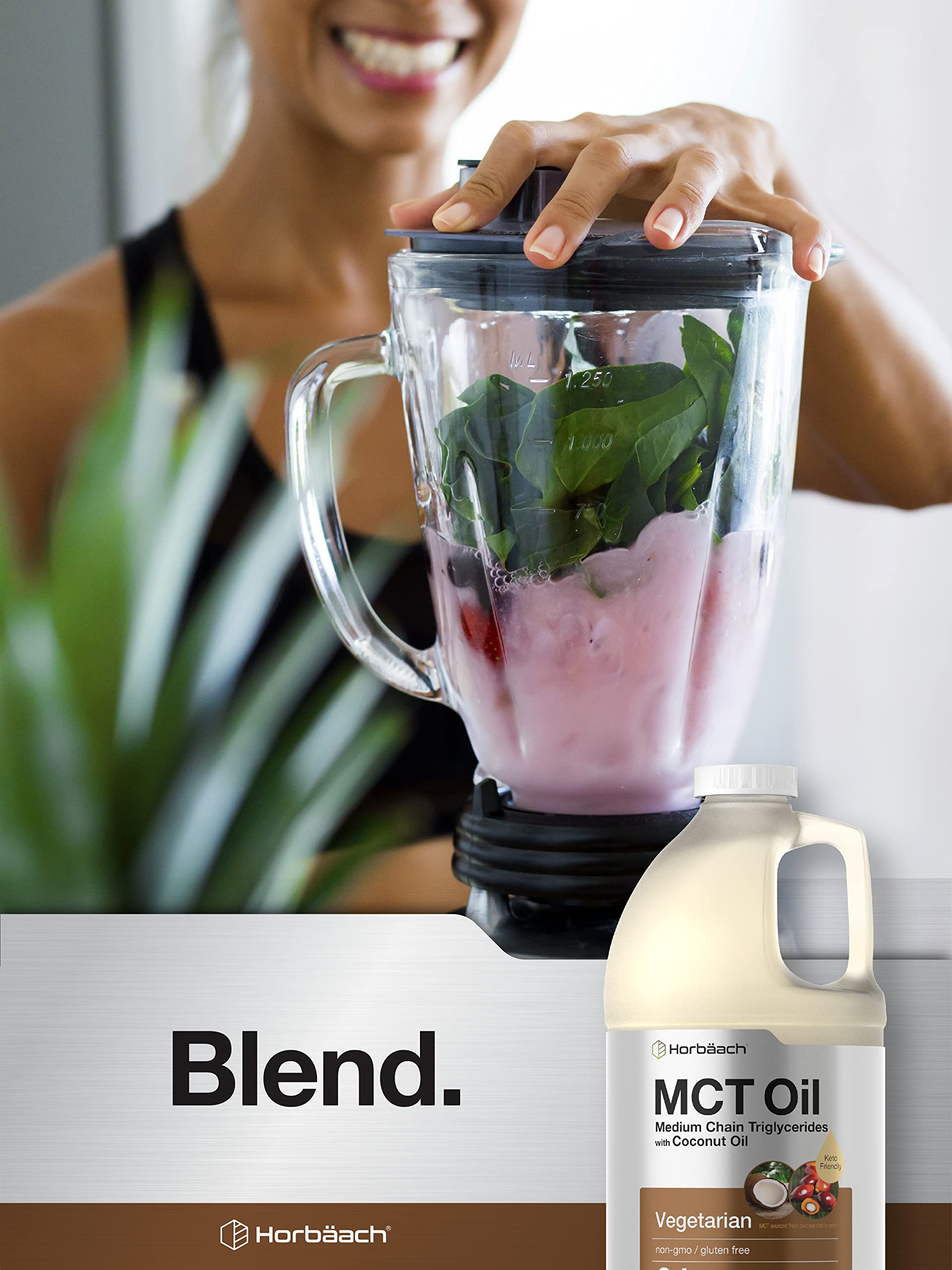 Horbäach MCT Oil 64 oz | 100% Pure | Blends with Coffee, Tea, Juice and Liquids | Value Size Unflavored Formula | Keto, Vegetarian, Non-GMO, and Gluten Free - Image 6
