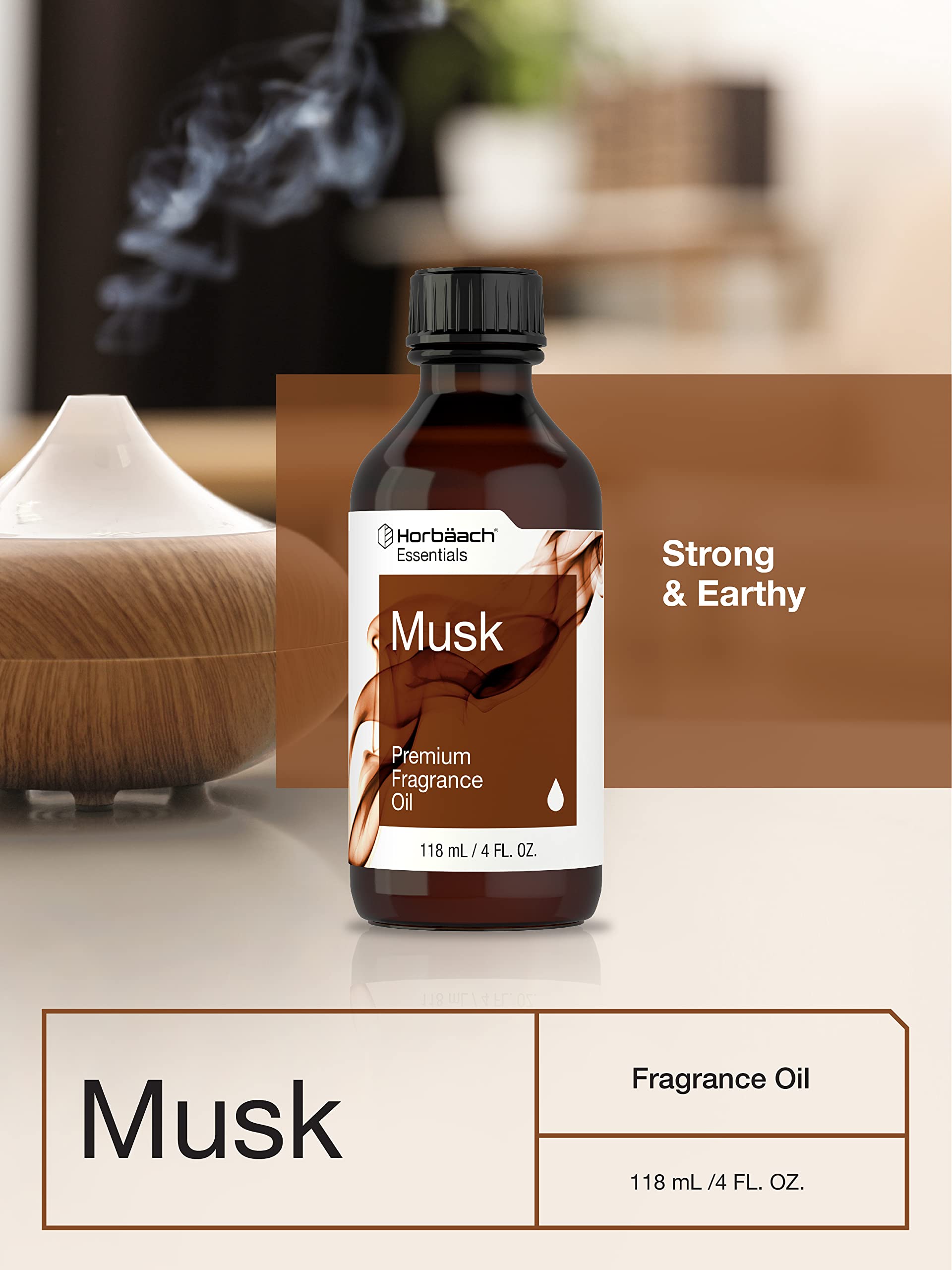 Horbäach Musk Fragrance Oil | 4 fl oz (118ml) | Premium Grade | for Diffusers, Candle and Soap Making, DIY Projects & More - Image 6