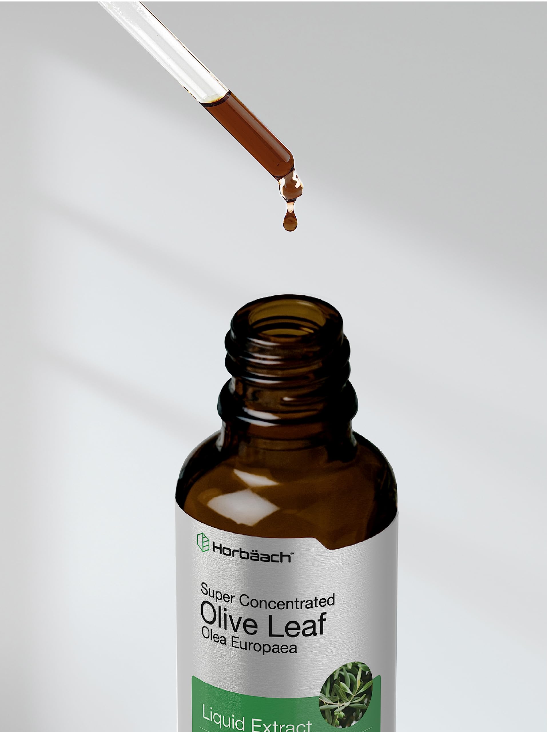 Horbäach Olive Leaf Extract Liquid | 2 fl oz | Super Strength | Alcohol Free, Vegetarian, Non-GMO, Gluten Free - Image 7