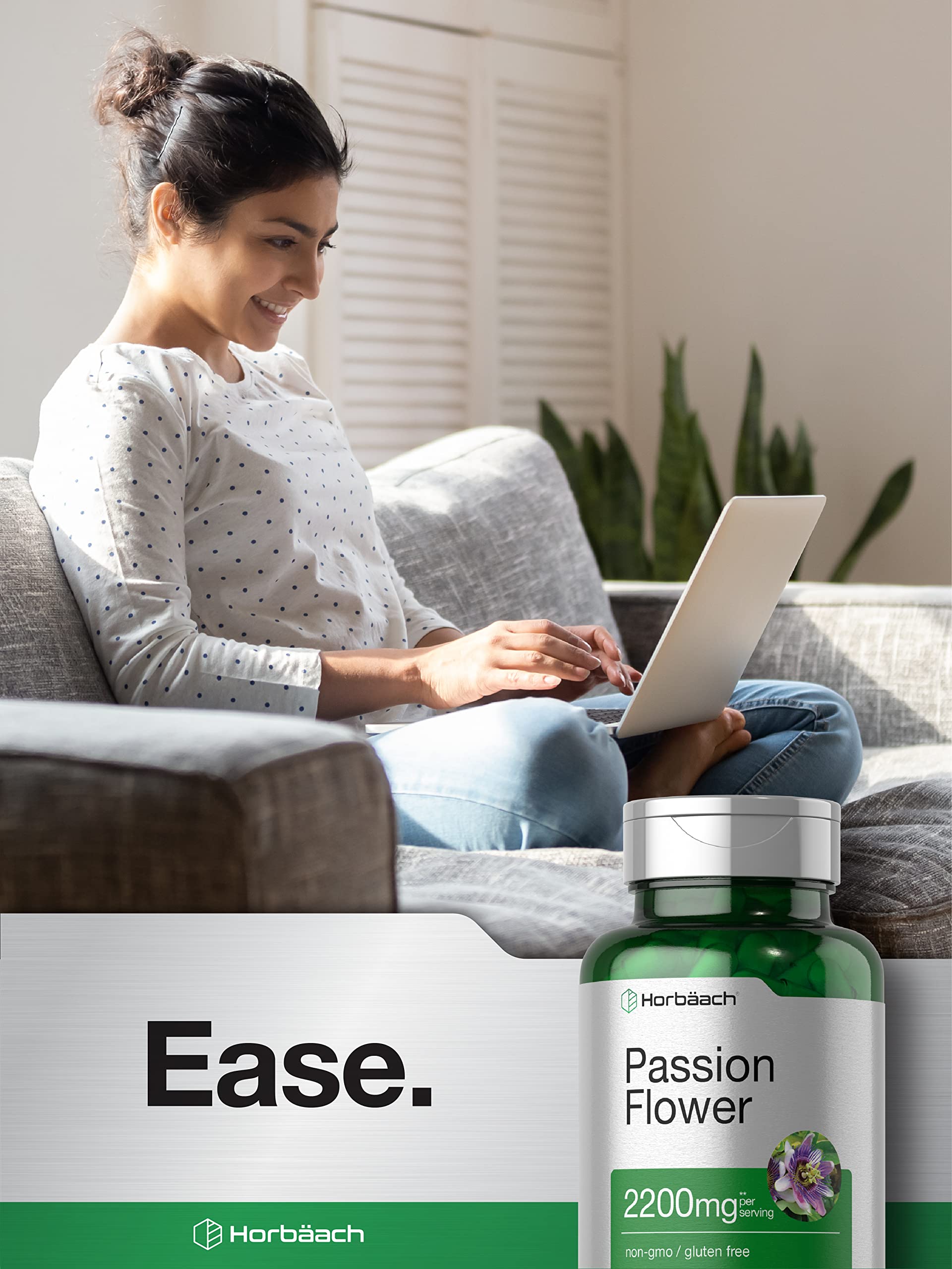 Horbäach Passion Flower Capsules | 90 Count | Non-GMO & Gluten Free Extract Supplement - Image 6