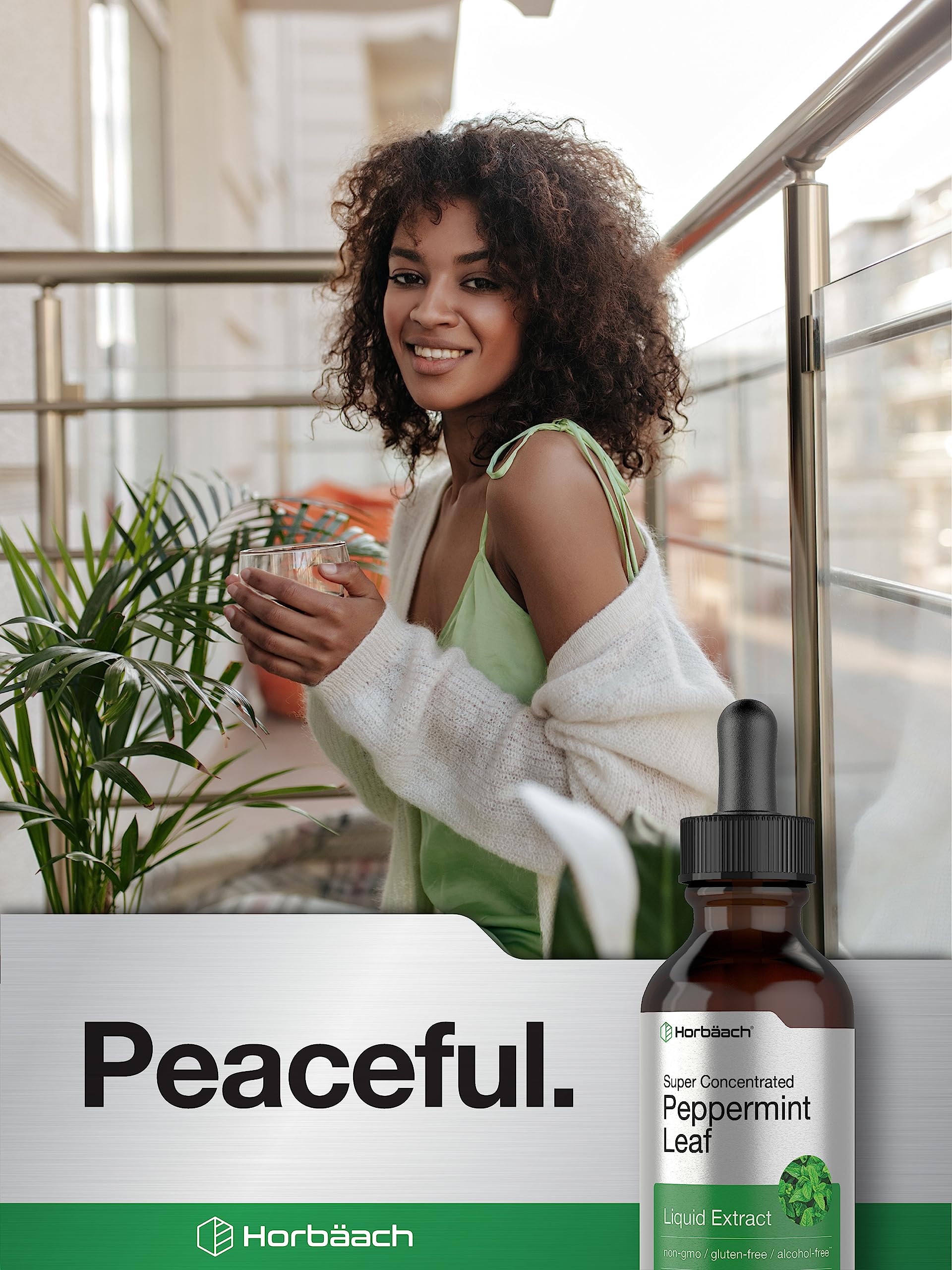 Horbäach Peppermint Leaf Extract Liquid | 2 Fl Oz | Alcohol Free Drops | Vegetarian | Non-GMO & Gluten Free Herbal Supplement - Image 6