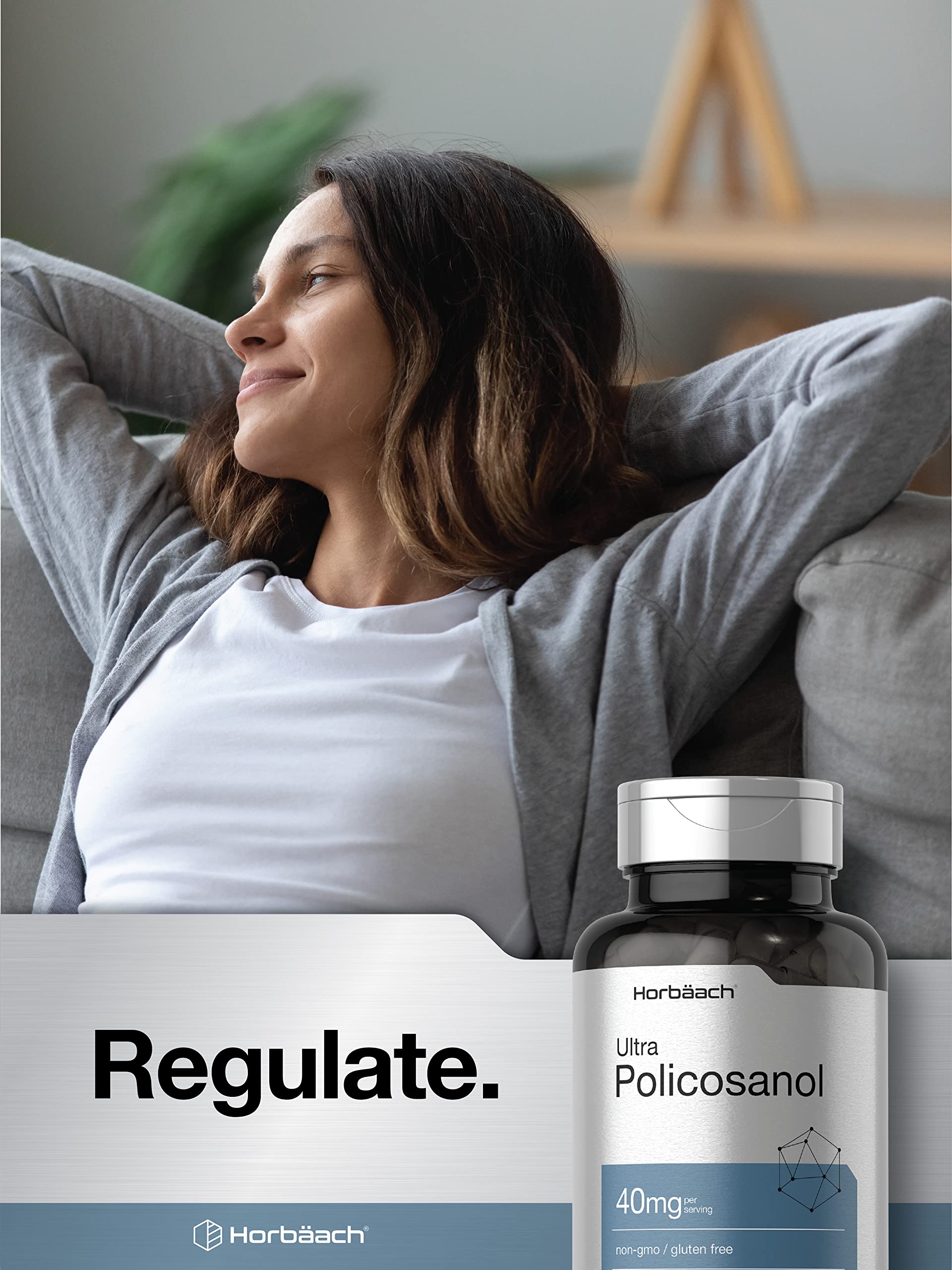 Horbäach Policosanol 40mg | 200 Capsules | Non-GMO and Gluten Free Supplement - Image 6