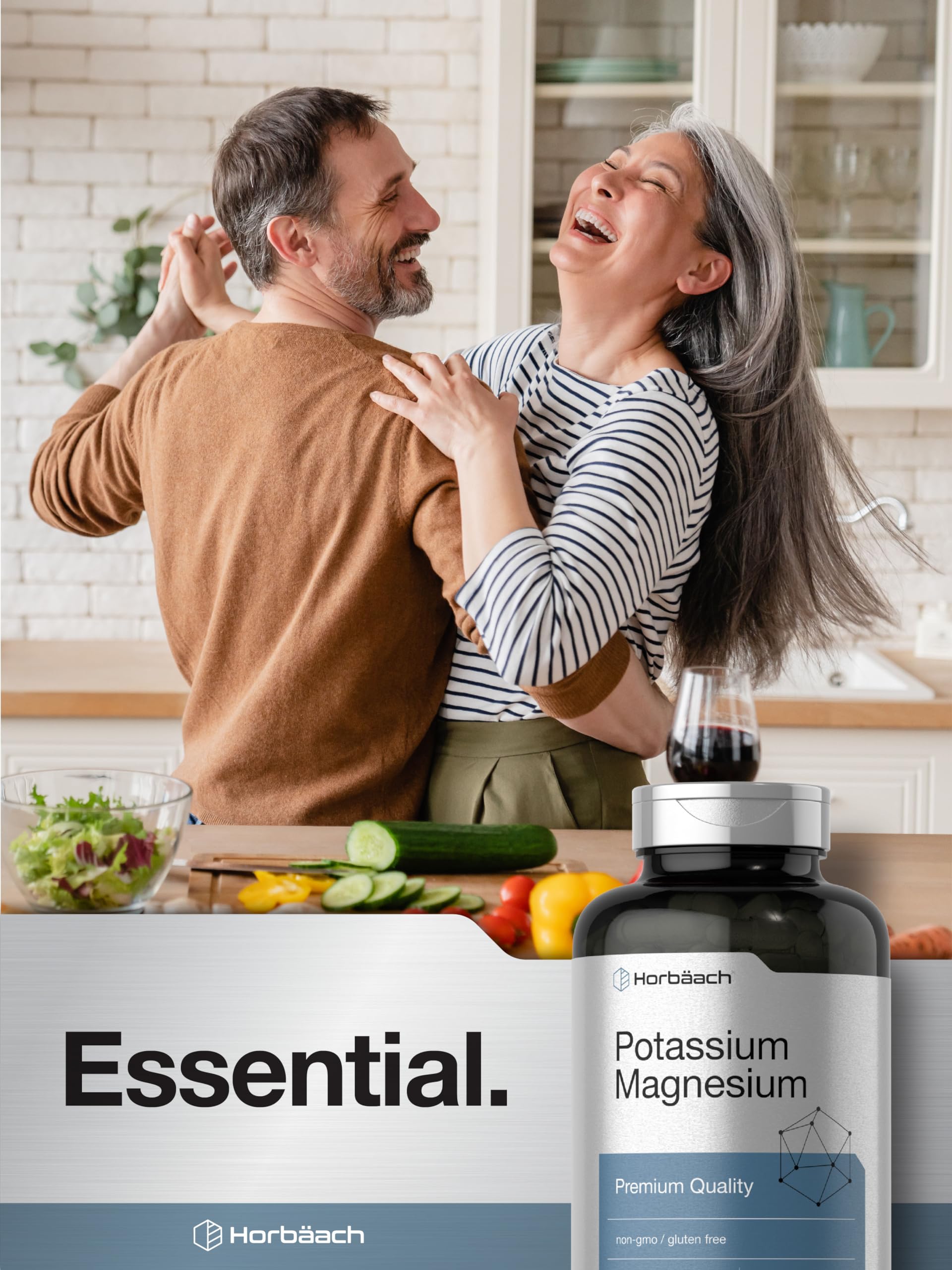 Horbäach Potassium Magnesium Supplement | 240 Capsules | Premium Quality | Non-GMO & Gluten Free - Image 7
