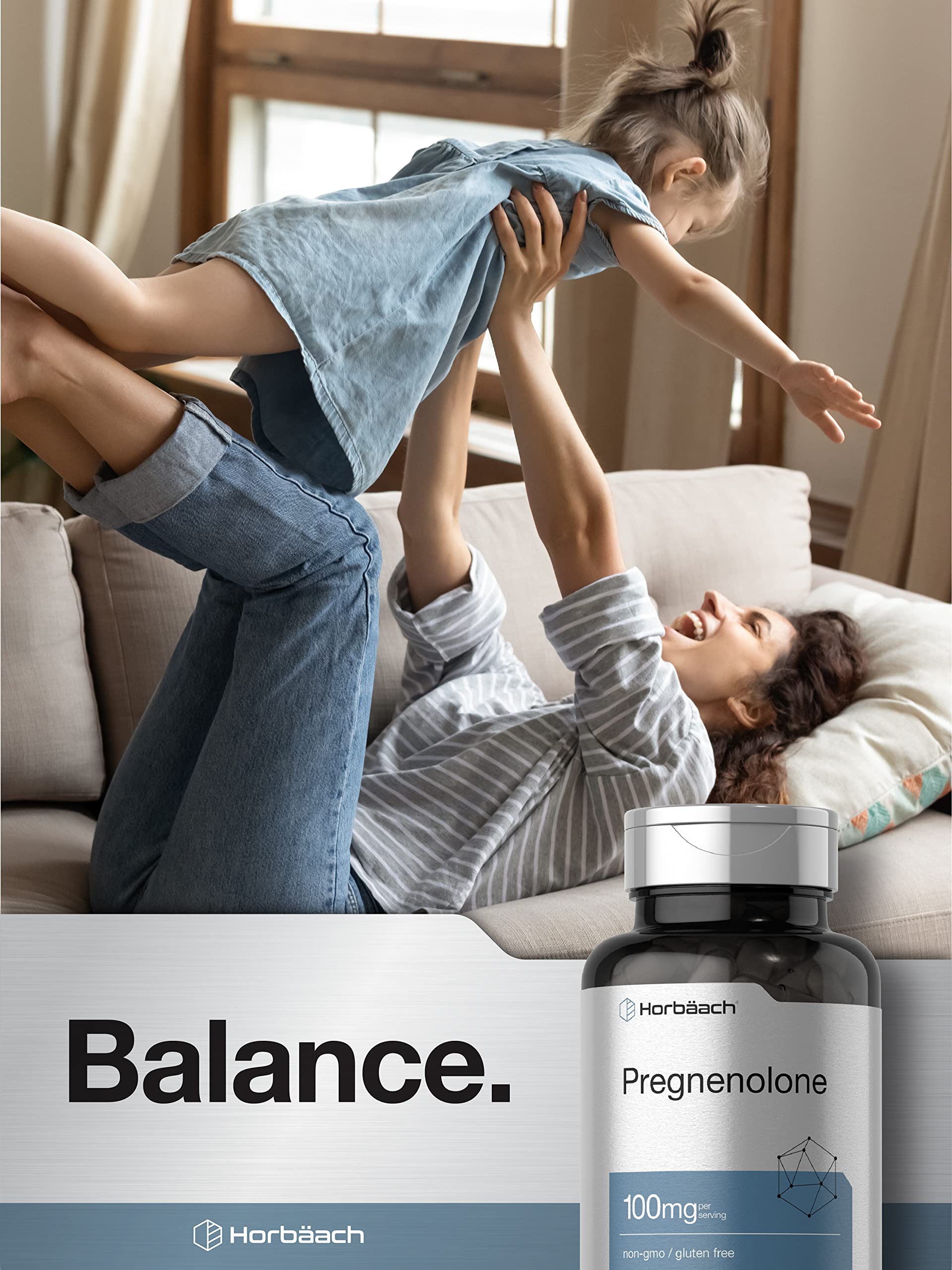 Horbäach Pregnenolone Supplement | 100mg | 180 Capsules | Non-GMO & Gluten Free Formula - Image 6